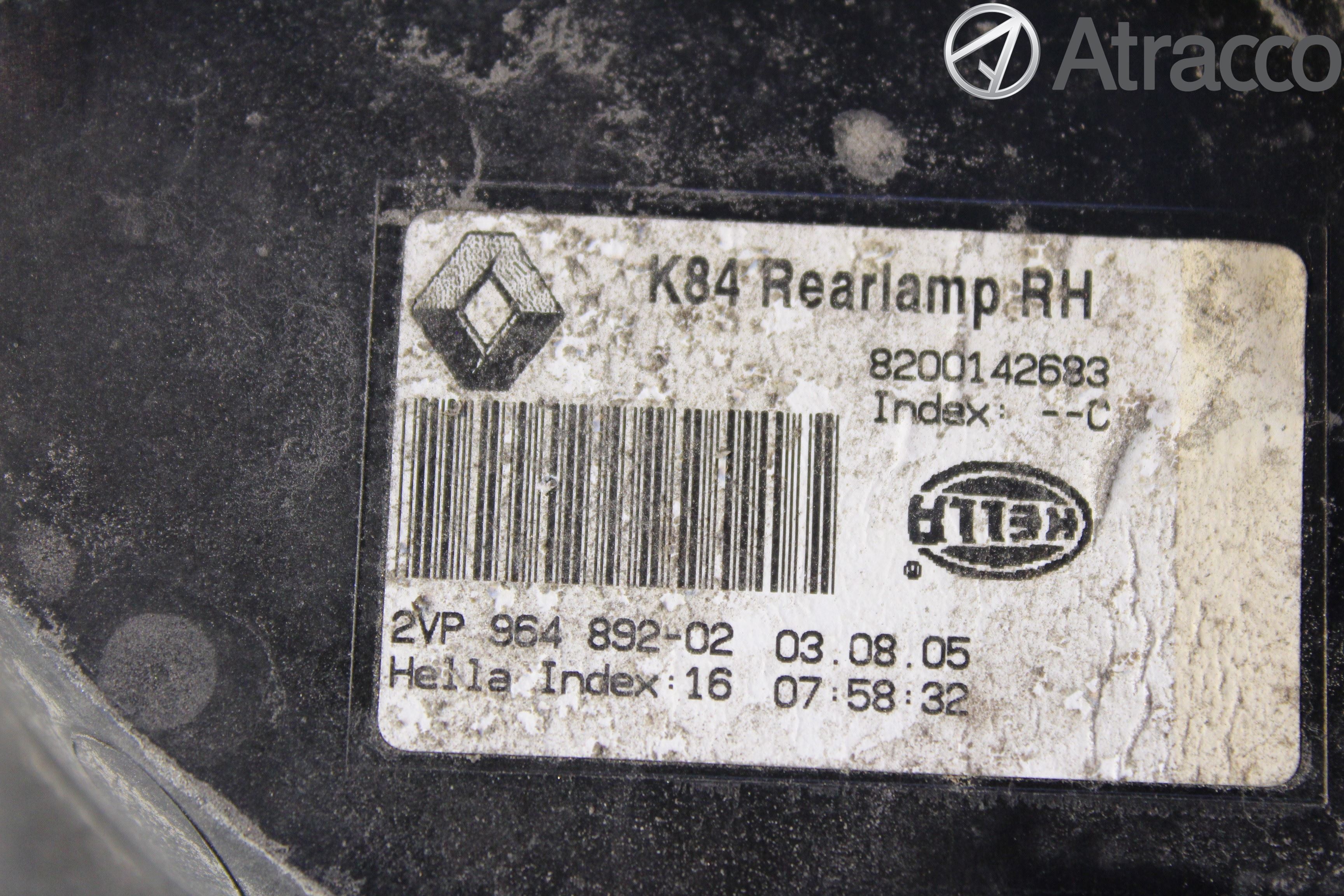 Renault MÉGANE II  03-05 Baklykt Høyre