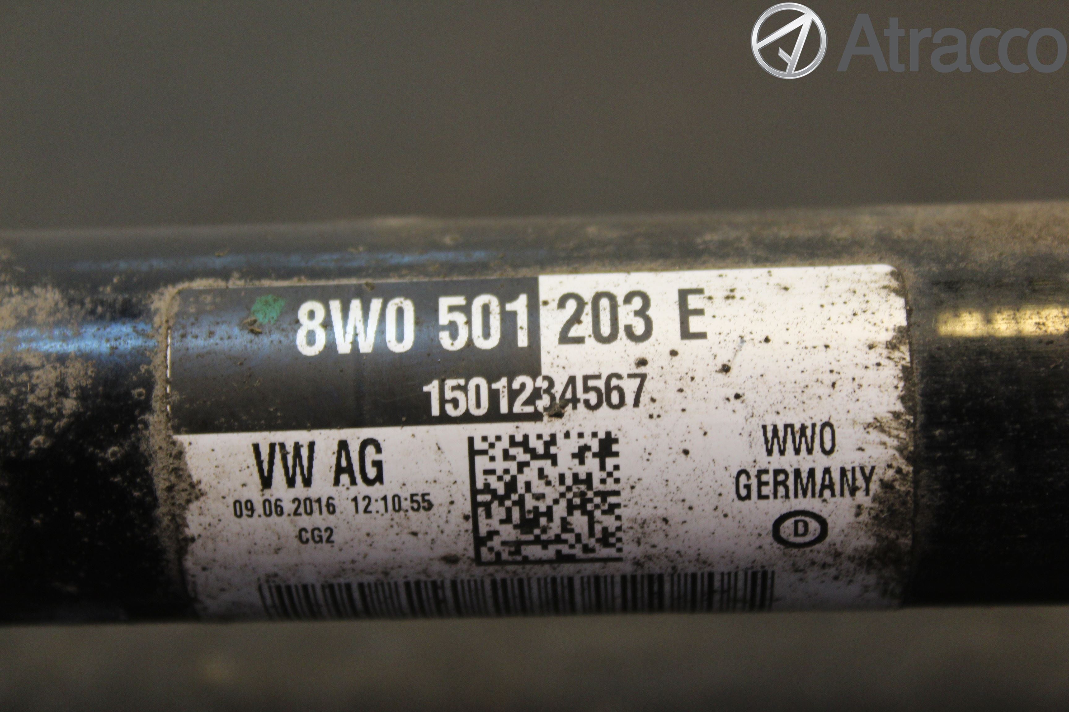 Audi A4/S4 B9 16-19 Drivaksel Bak Kompl Venstre