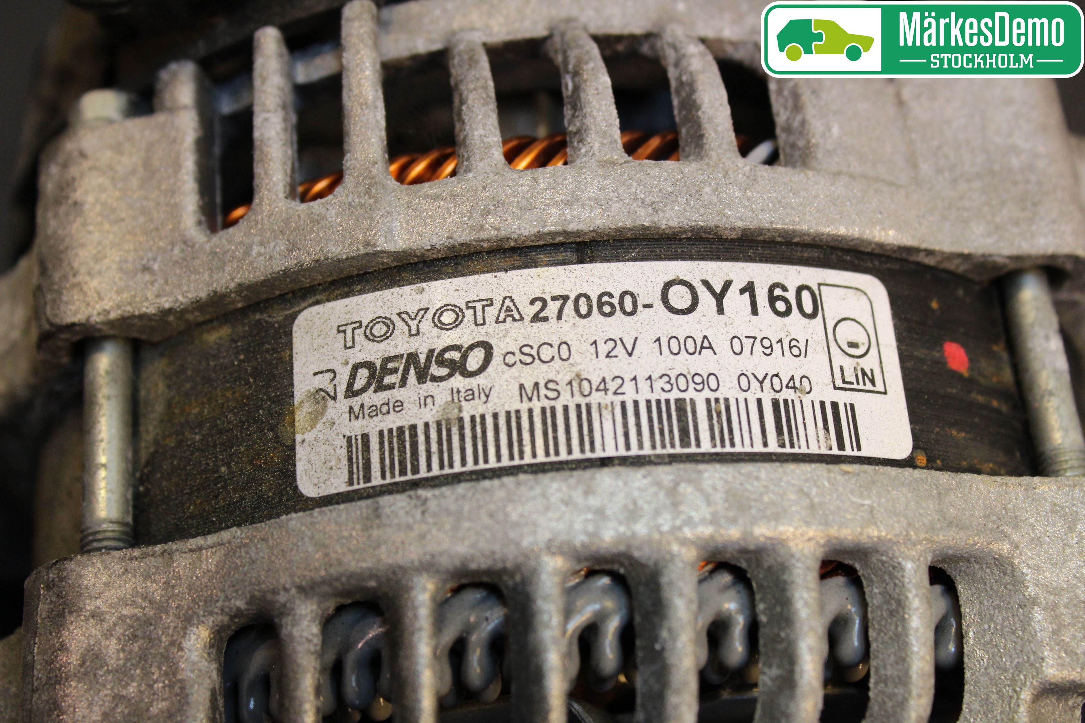 Toyota YARIS XP130 12-14 Dynamo