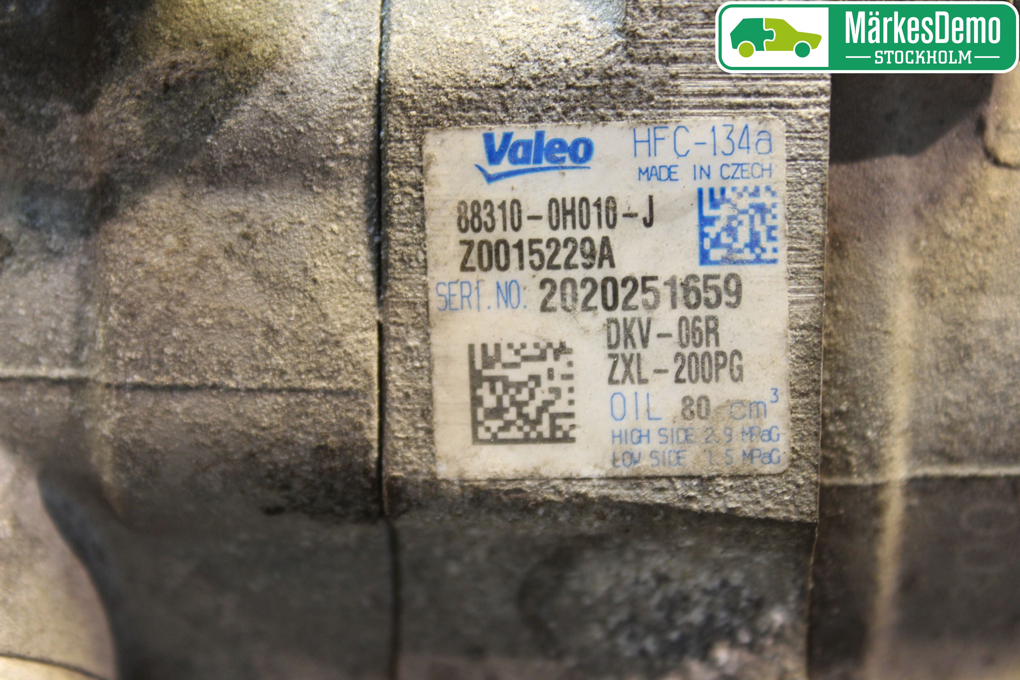 Citroen C1 06-13 Varme Ac Kompressor