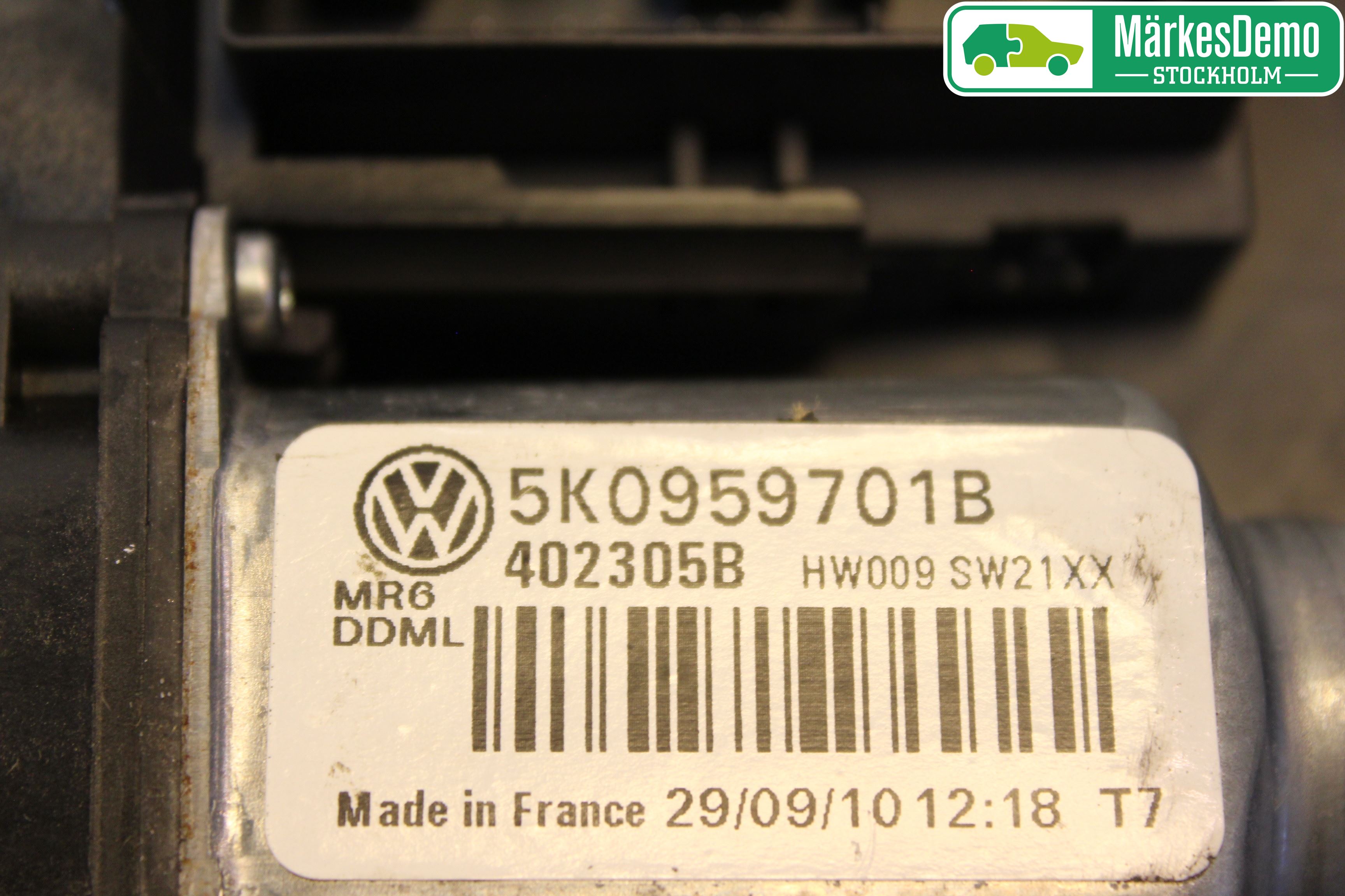 Volkswagen VW GOLF VI 09-13 Vindusheismotor
