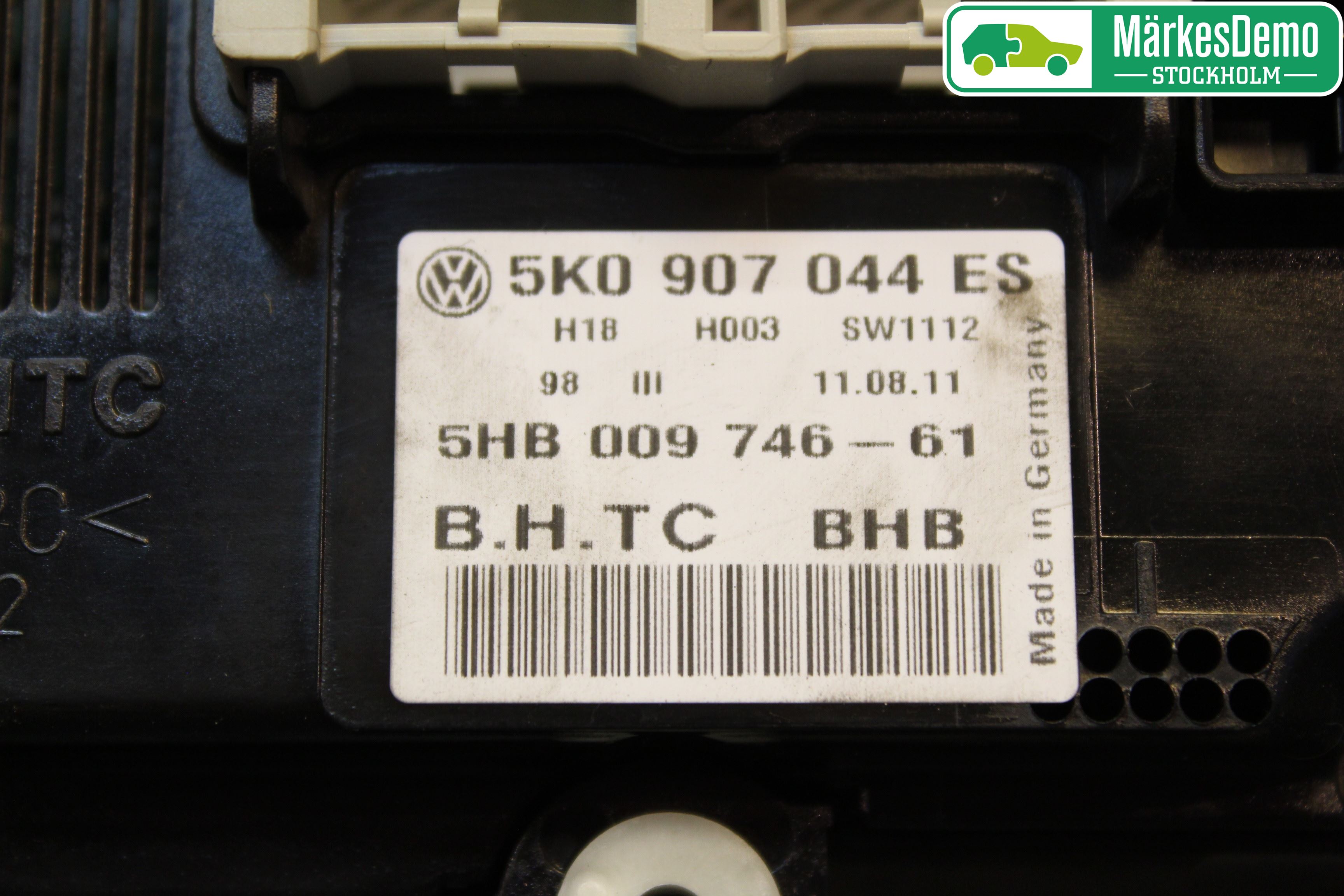 Volkswagen VW PASSAT 11-14 Varme Ac Betjening-Display