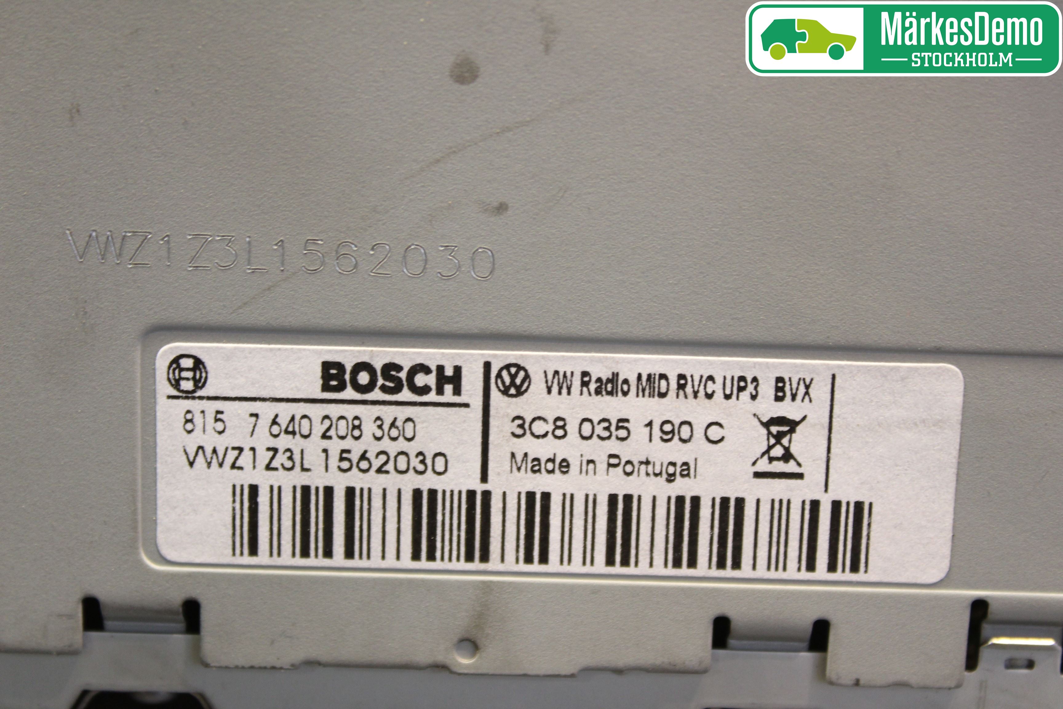 Volkswagen VW PASSAT 11-14 Stereo Radio Med Cd