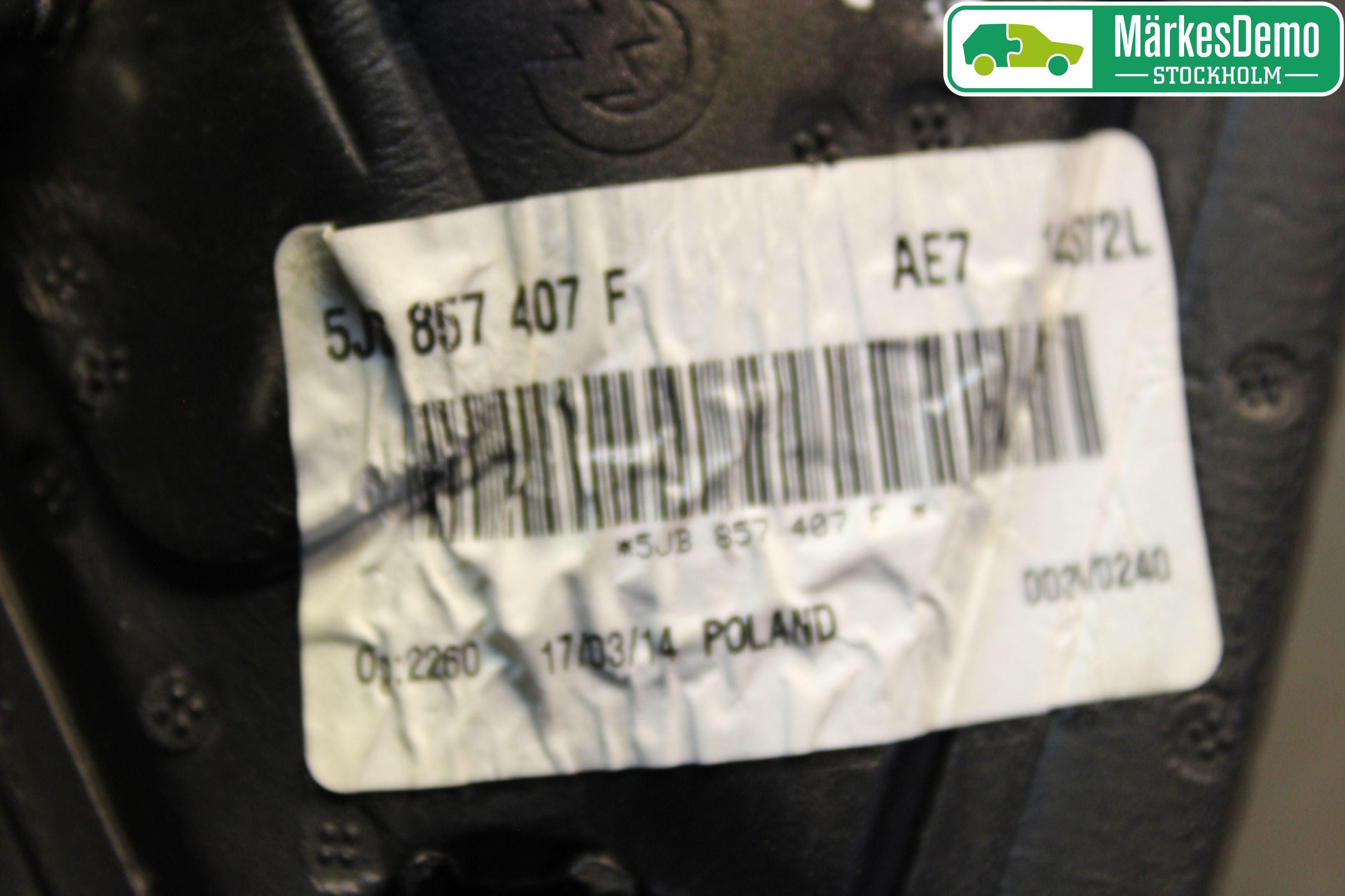 Skoda RAPID Speil V M-El Justering