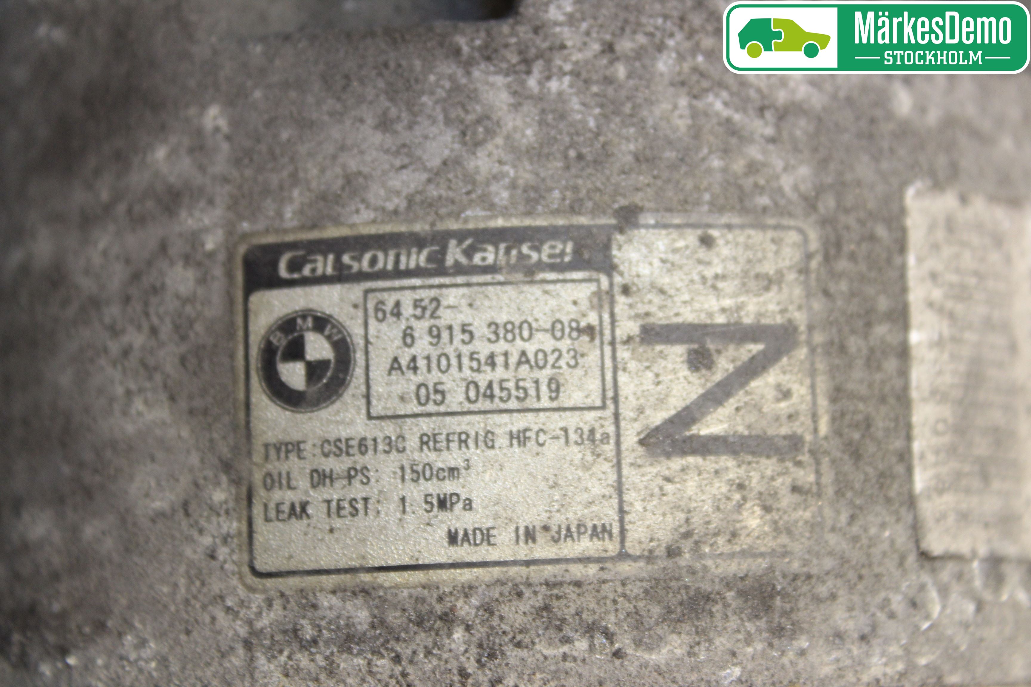 BMW 3 E90/91 SED/TOU 05-12 Varme Ac Kompressor