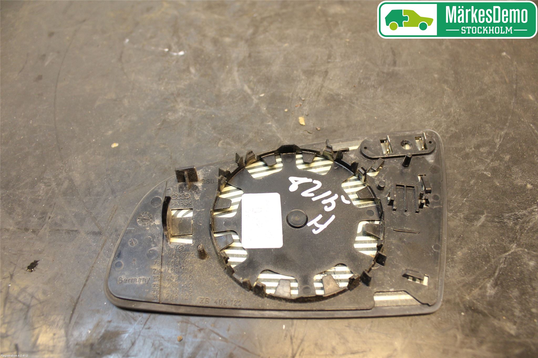 Audi A4/S4 05-07 Speil Glass H