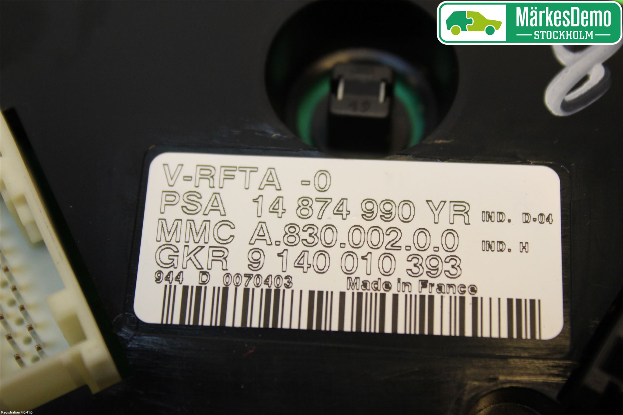 Citroen C8 Varme Ac Betjening-Display
