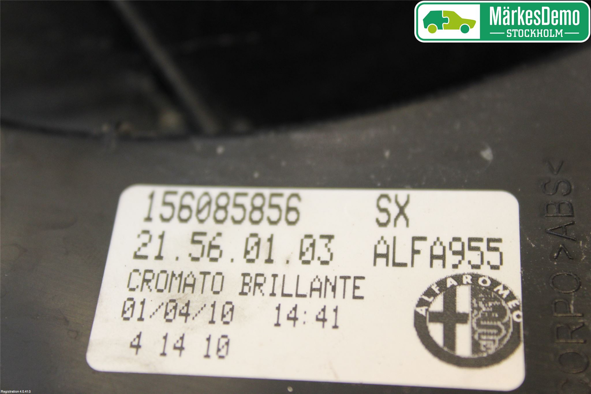 Alfa Mi.To 09-17 Baklykt Venstre