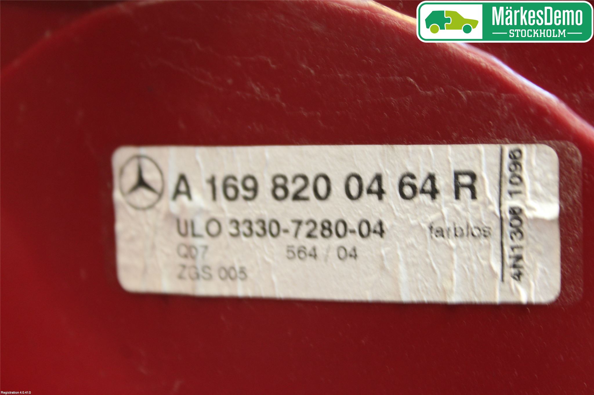 Mercedes-Benz MB A-KLASS (W169) 04-12 Baklykt Høyre