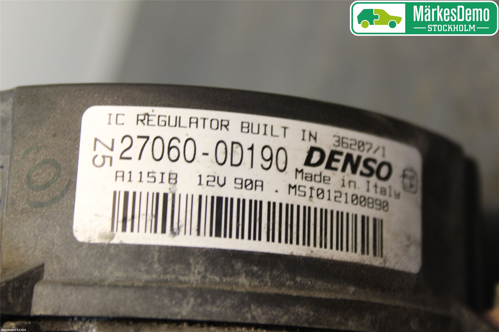 Toyota COROLLA VERSO 08-09 Dynamo