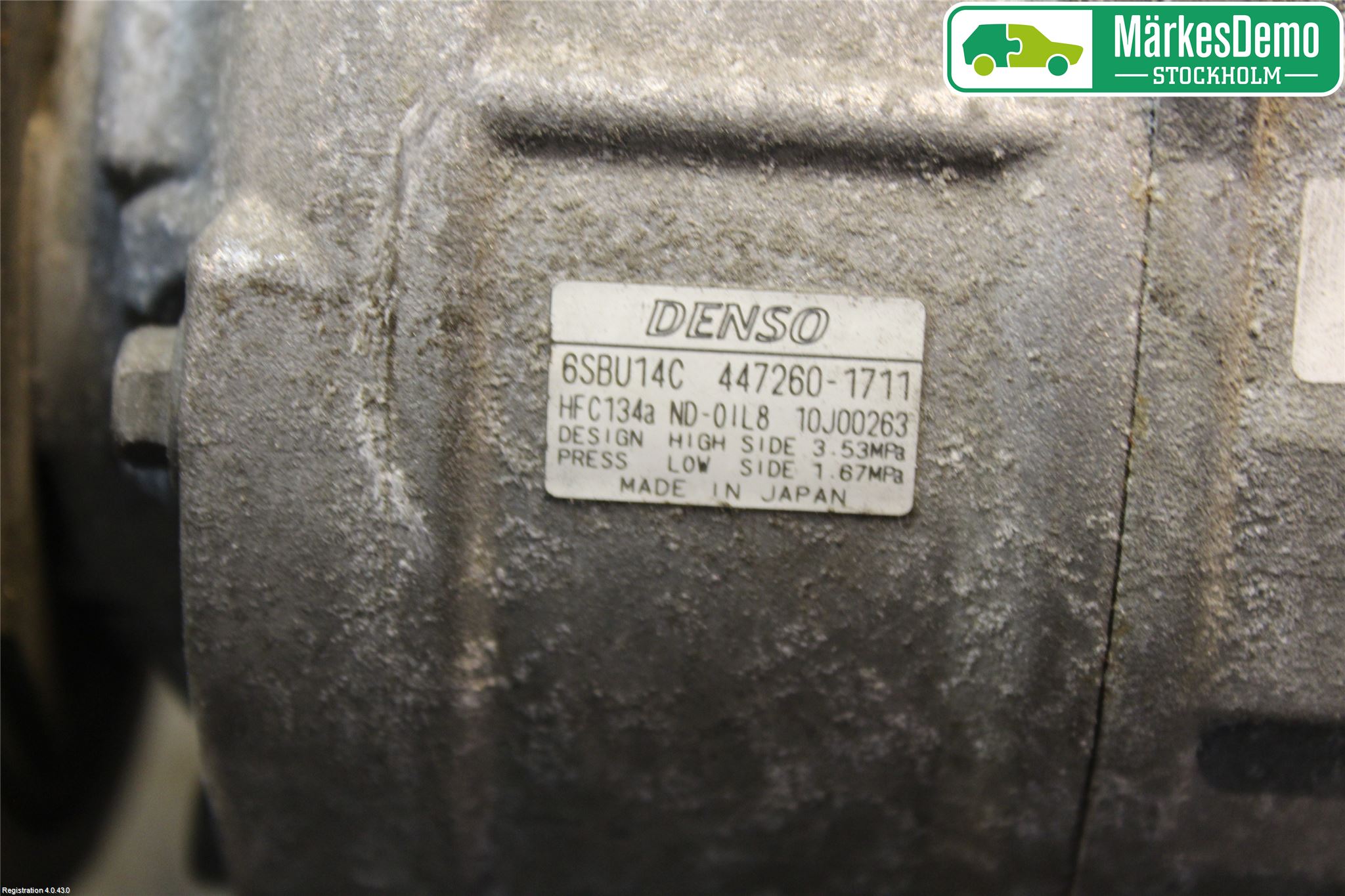 BMW 5 E60/61 Sed/Tou 02-10 Varme Ac Kompressor