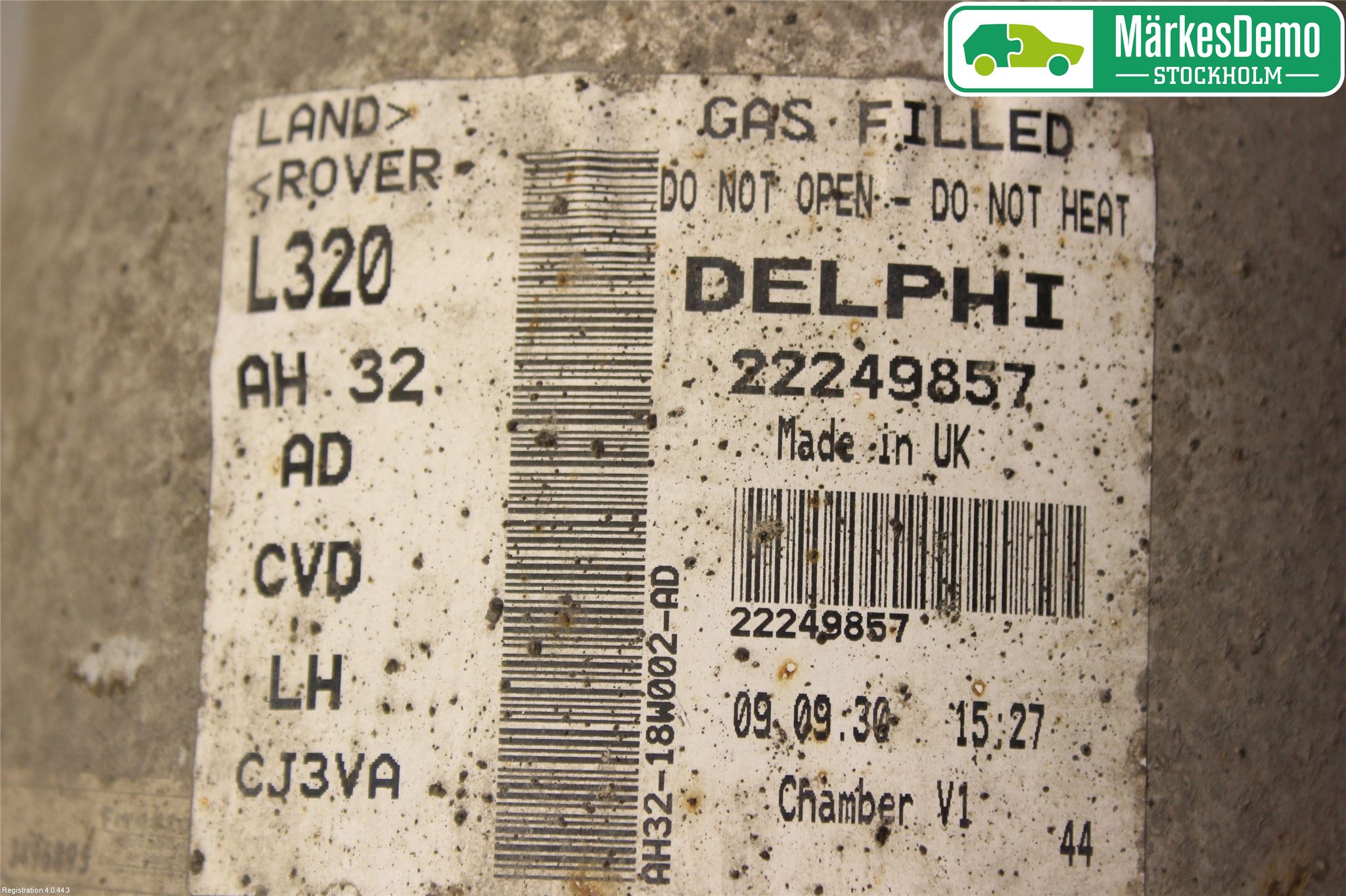 Landrover RANGE ROVER SPORT (L320) 10-13 Nivåreg Belg - Luftpute