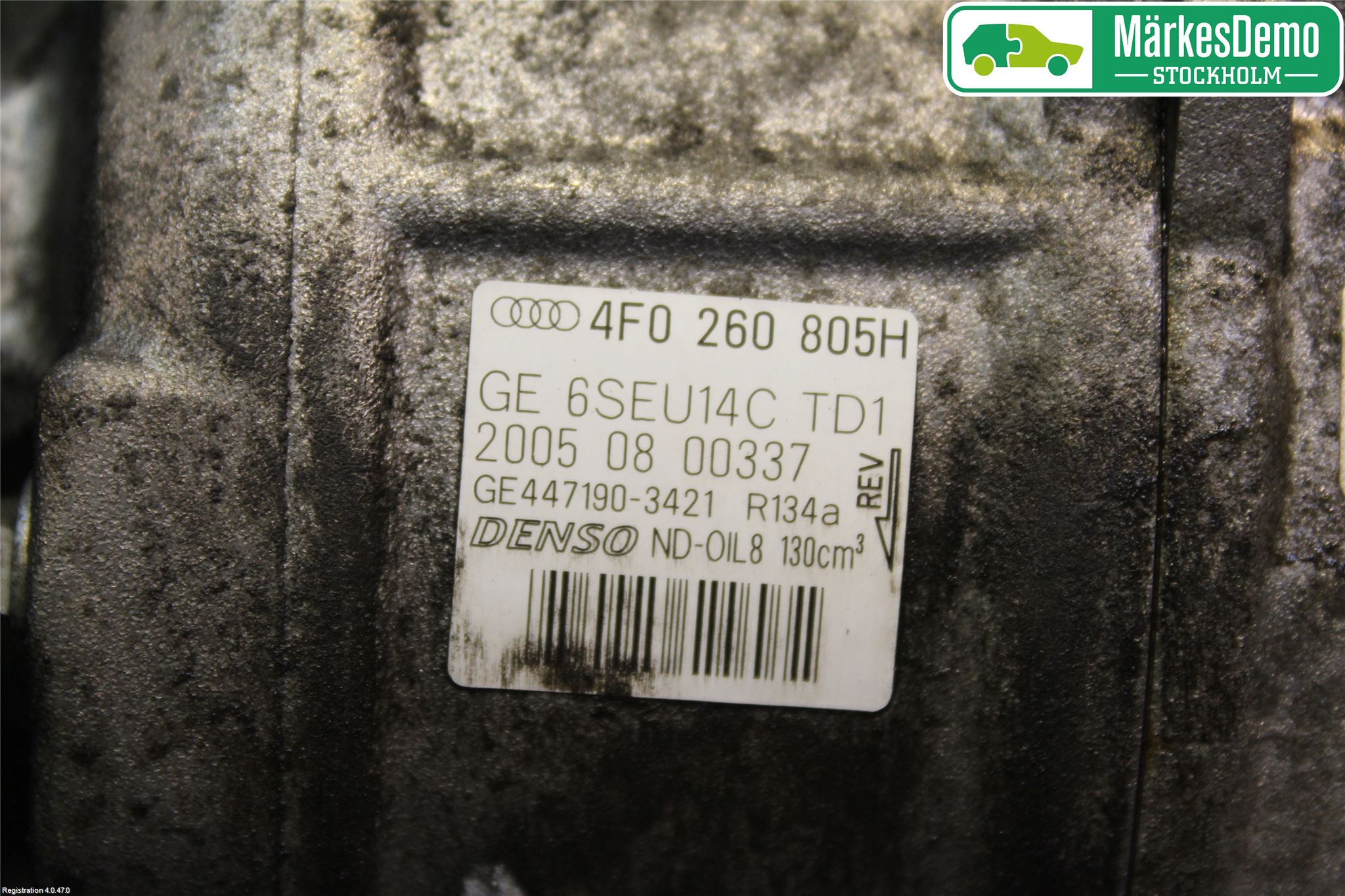 Audi A6/S6     05-11 Varme Ac Kompressor