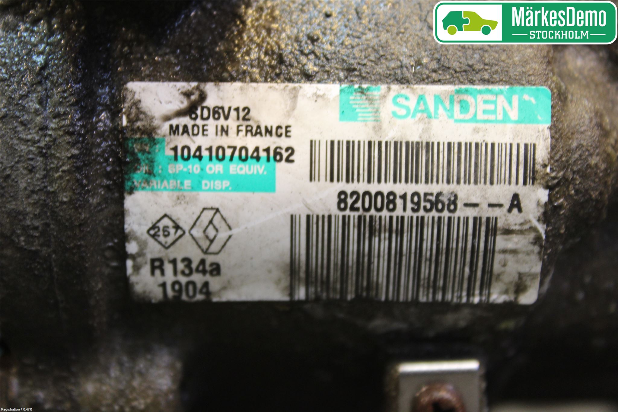Renault CLIO III  09-12 Varme Ac Kompressor