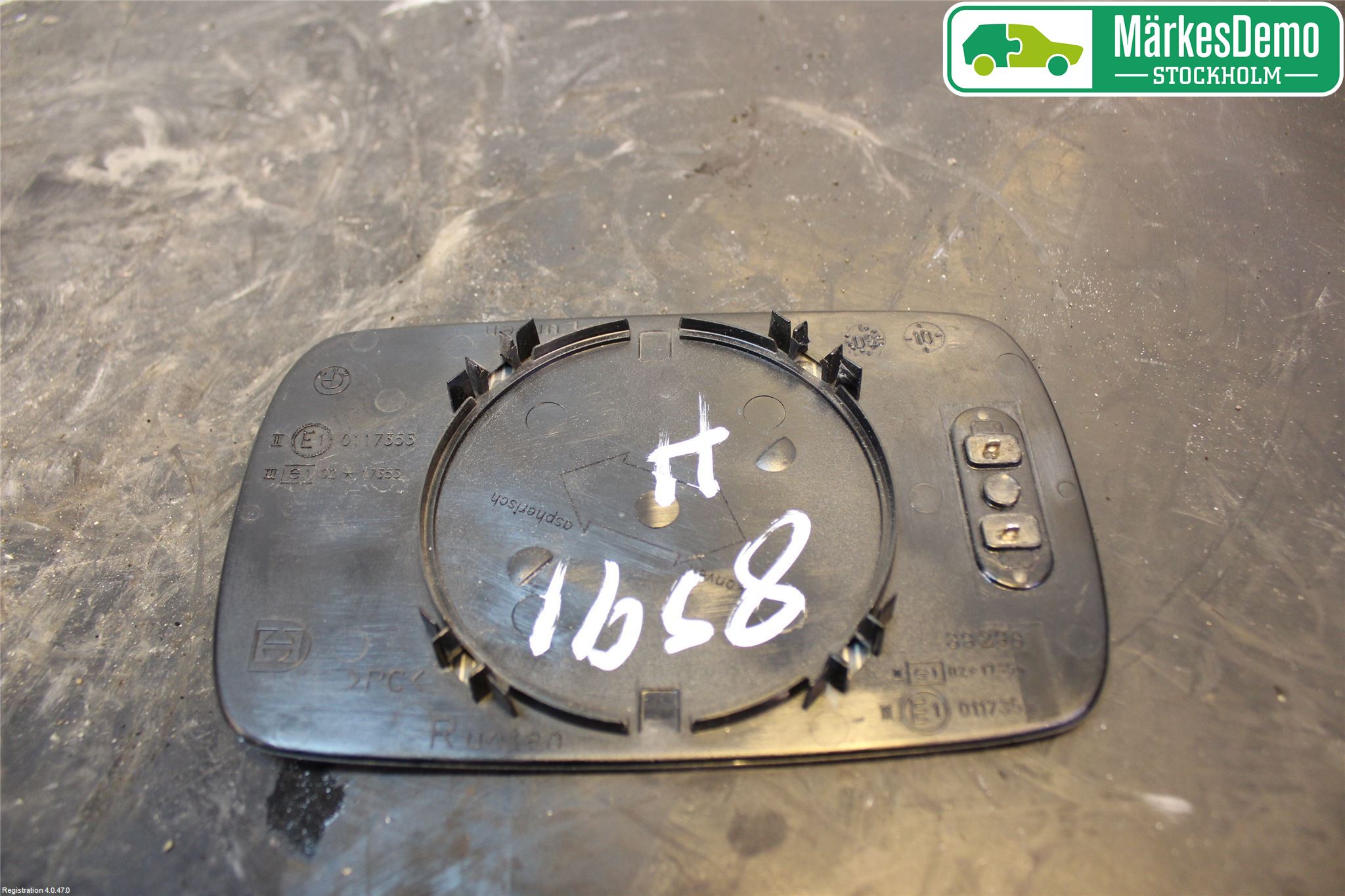 BMW 3 E36      91-00 Speil Glass H