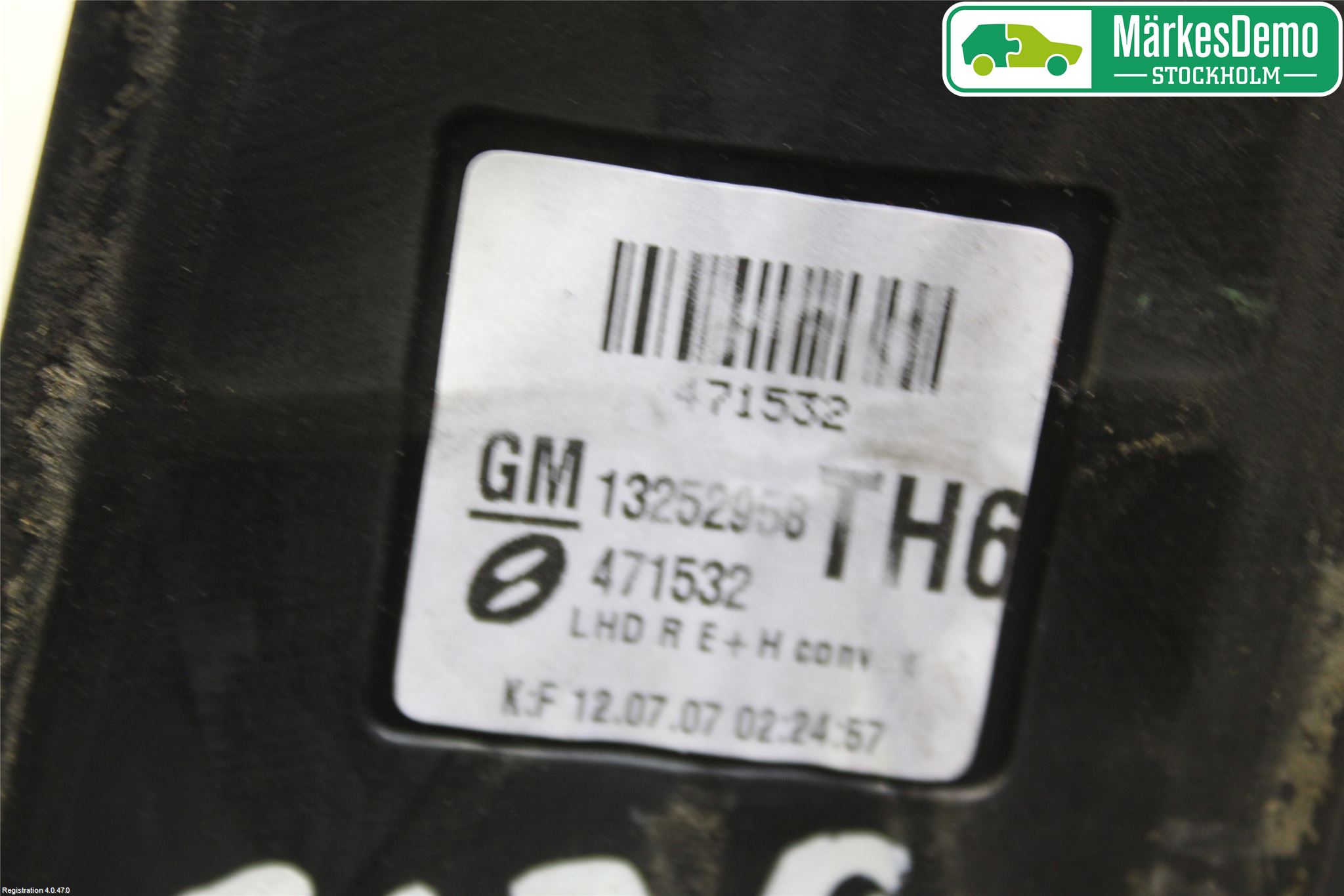 Opel ZAFIRA B 06-14 Speil H M-El Justering