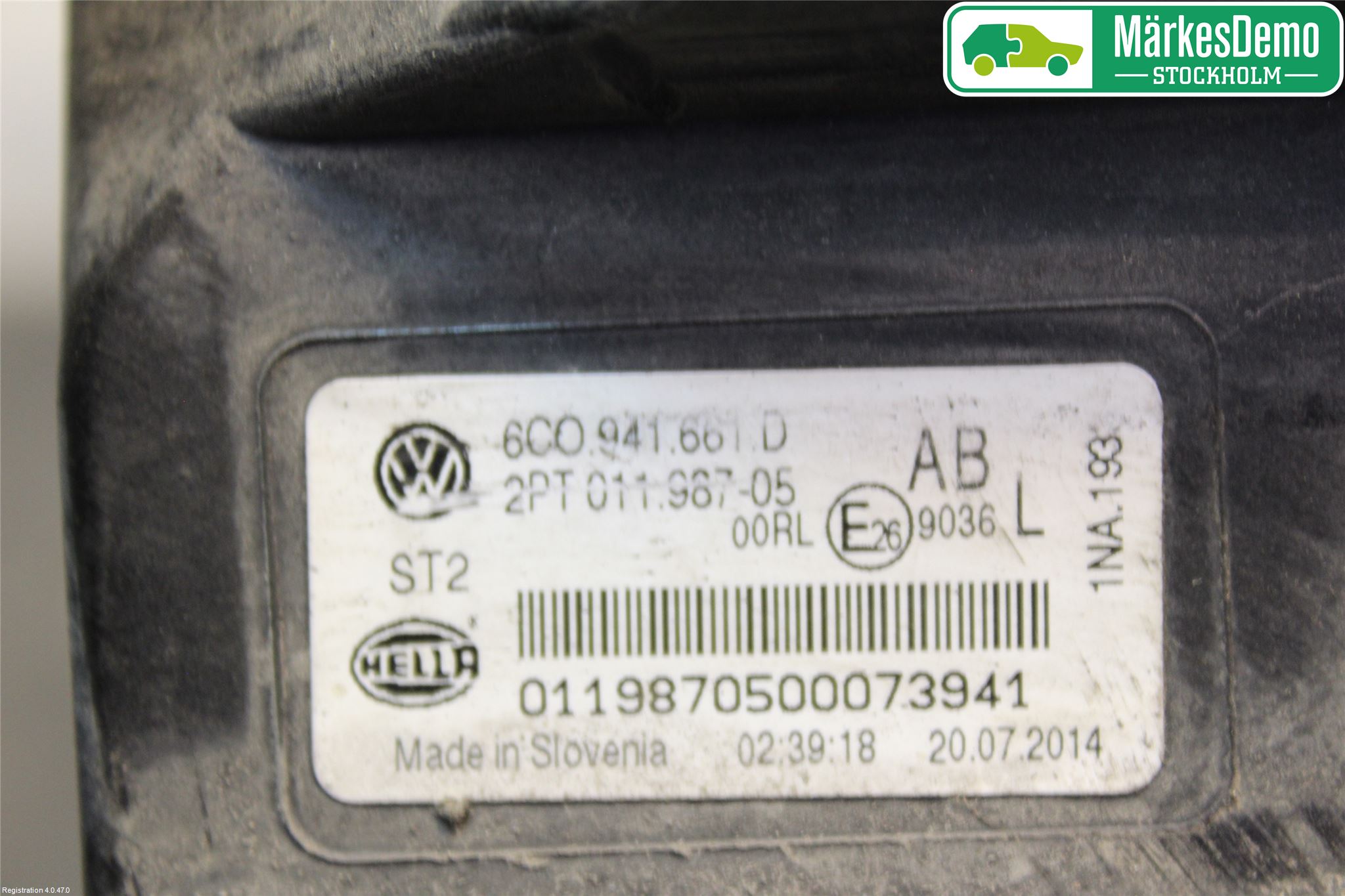 Volkswagen VW POLO 10-17 Frontlykt-Kurve-Tåkelys