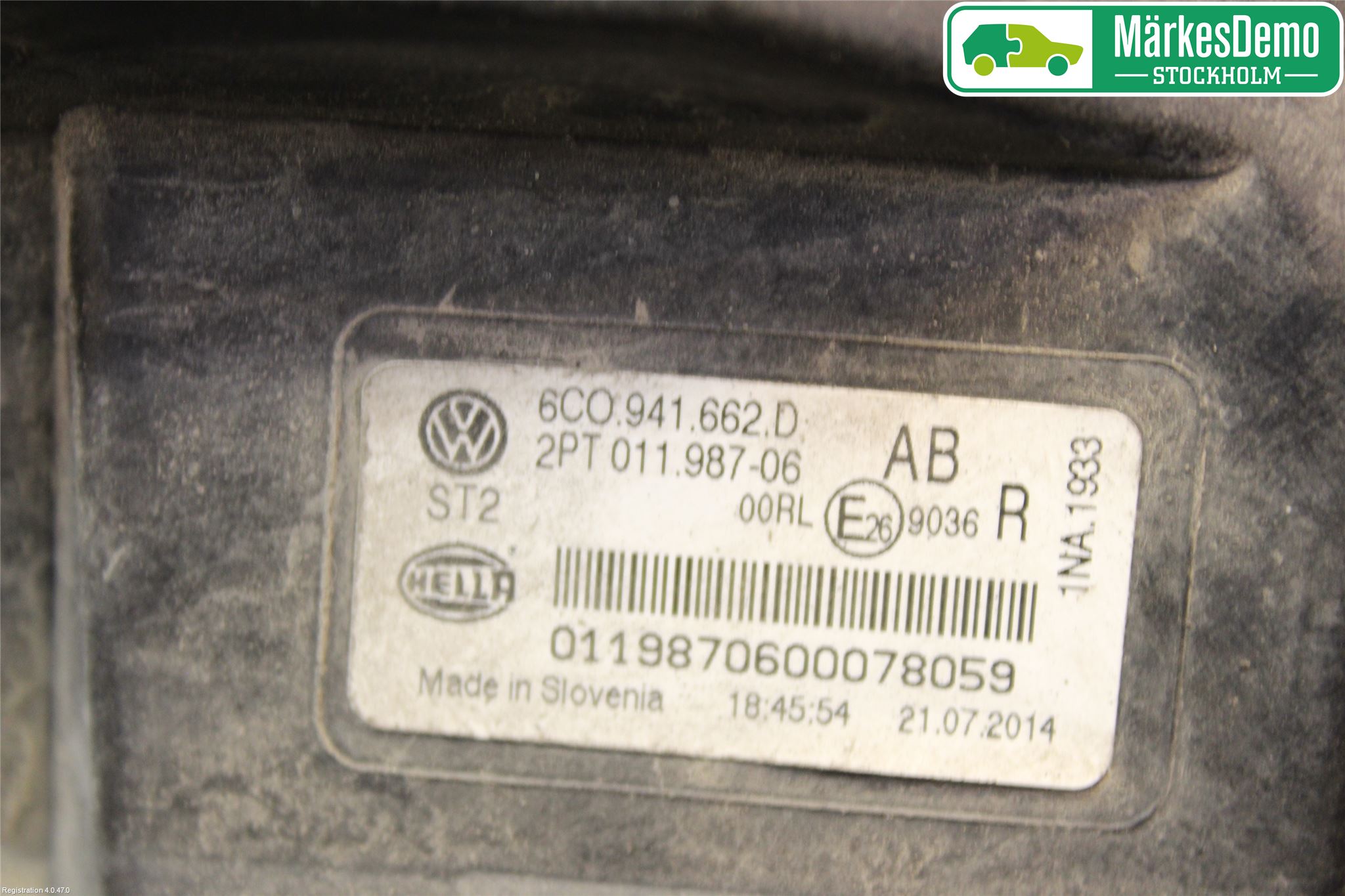 Volkswagen VW POLO 10-17 Frontlykt-Kurve-Tåkelys