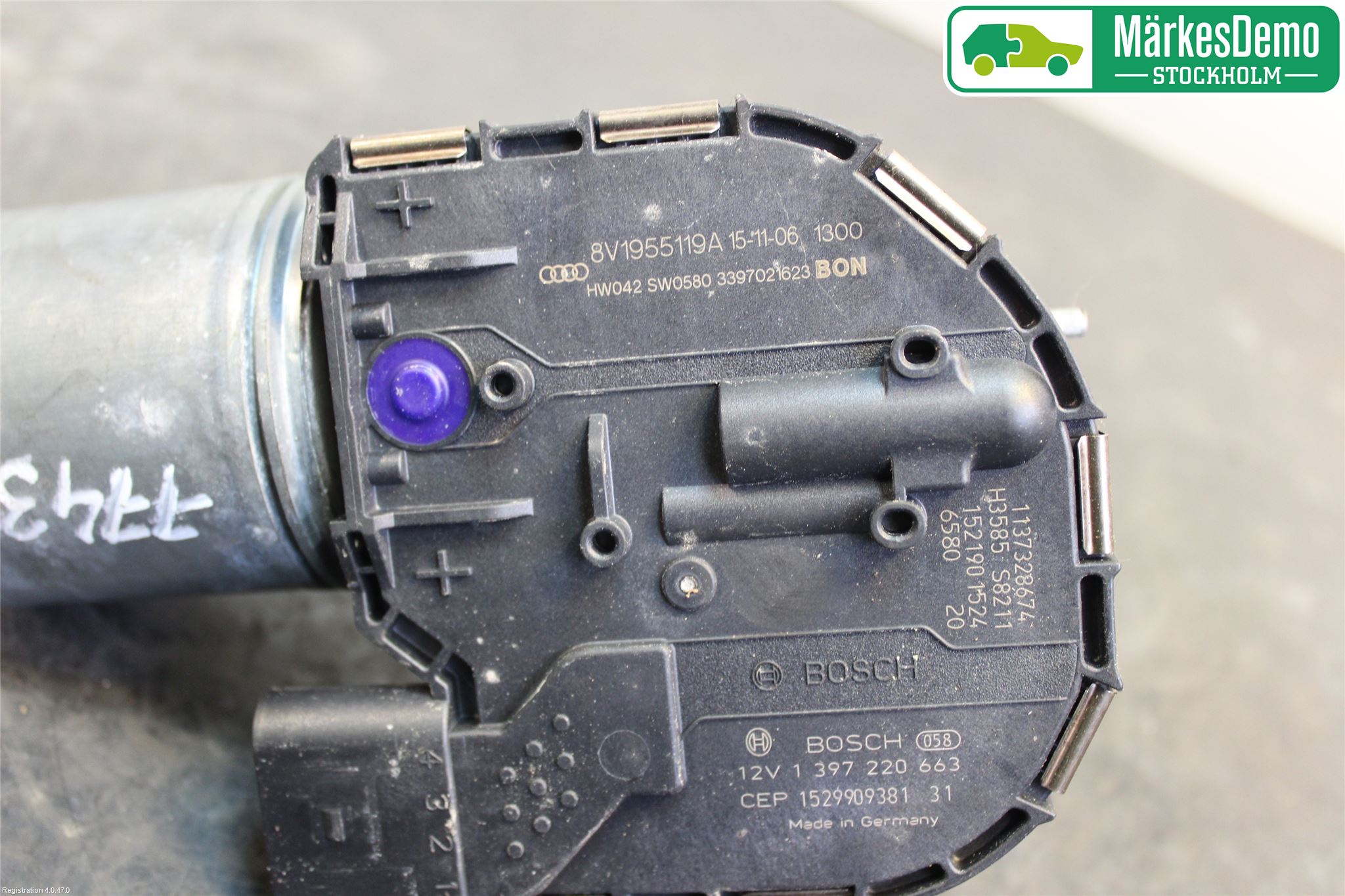 Audi A3/S3 8V 13-20 Viskermotor Frontrute