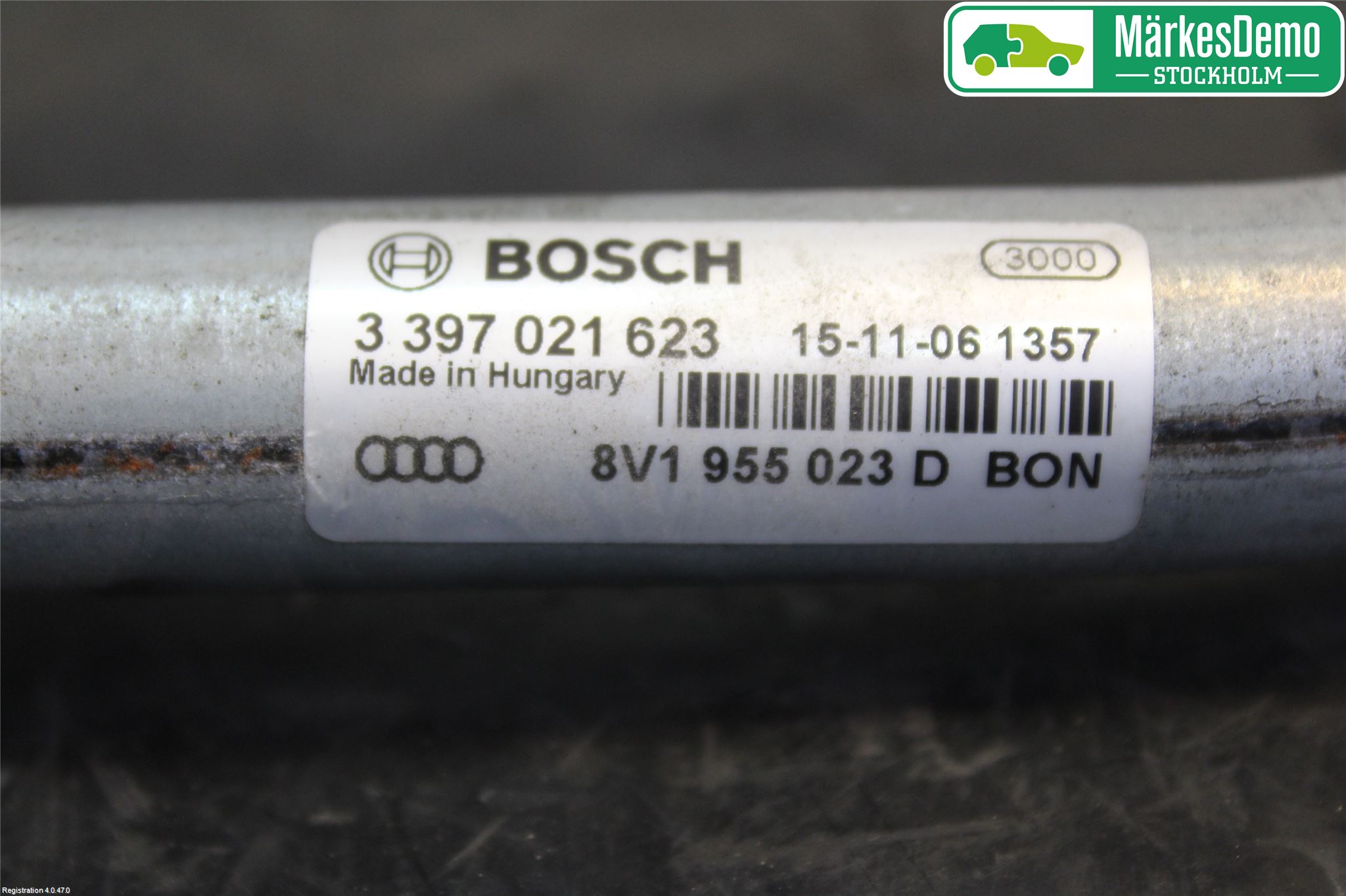 Audi A3/S3 8V 13-20 Viskeroverføring Frontrute