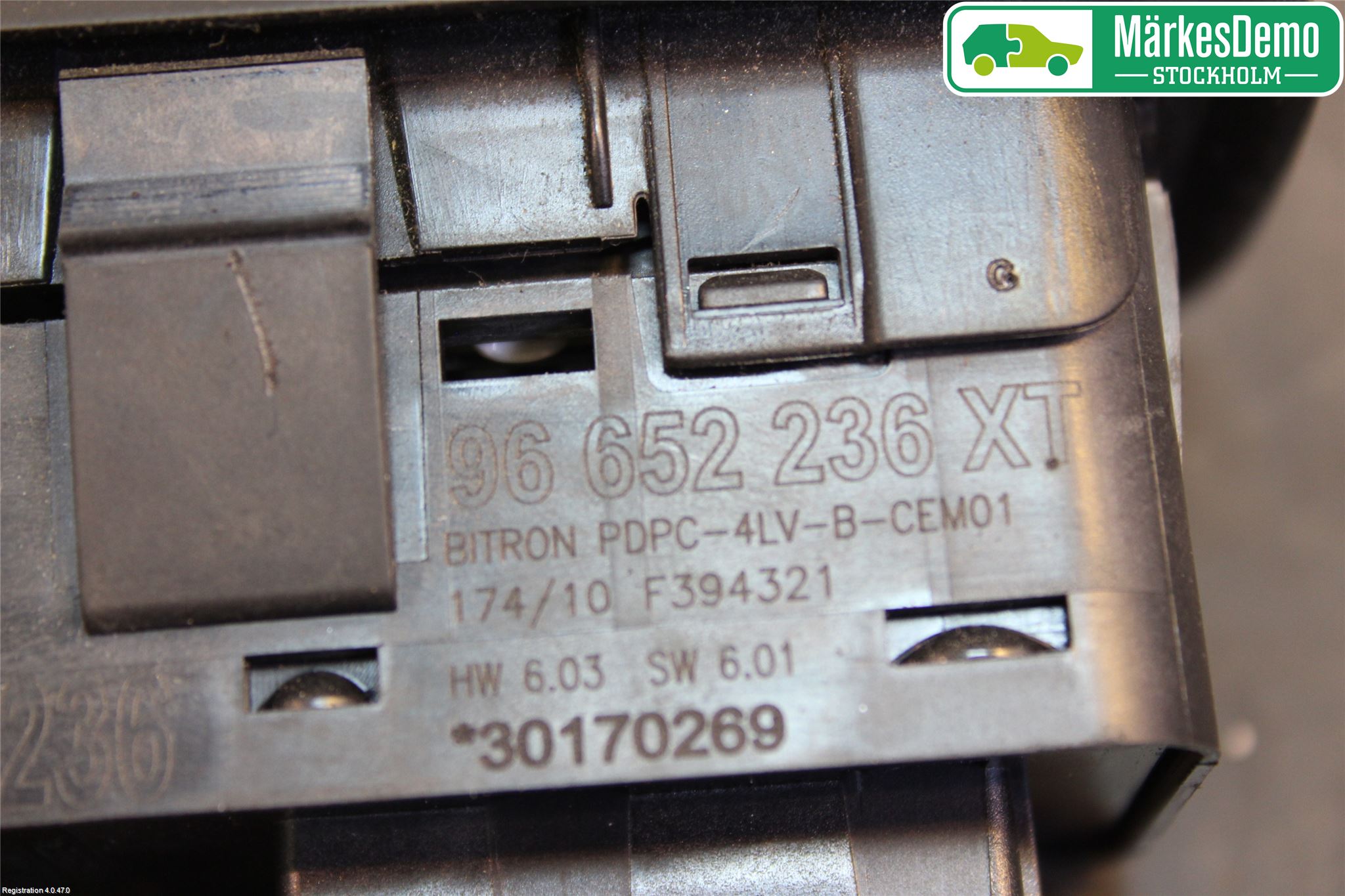 Citroen C3 10-17 Bryter Vindusheis