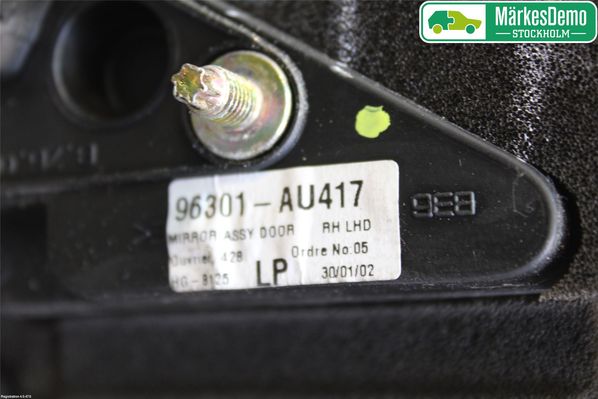 Nissan PRIMERA 02-07 Speil H M-El Justering
