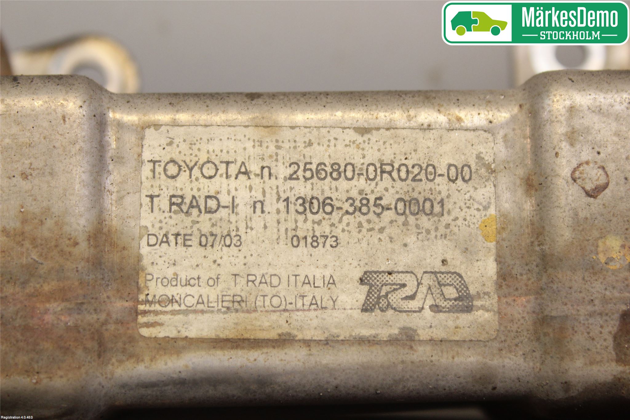Toyota AVENSIS 07-08 Eksos Kjøler