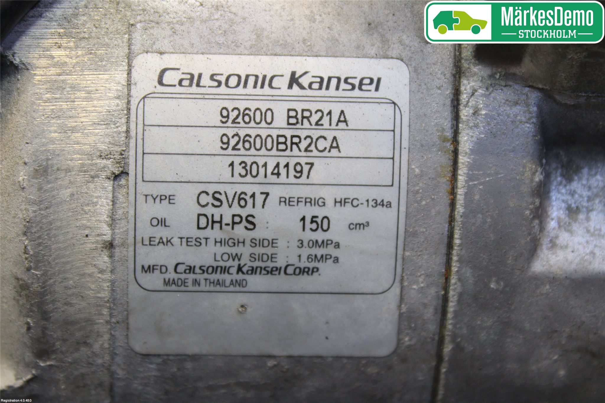 Nissan QASHQAI+2  10-14 Varme Ac Kompressor