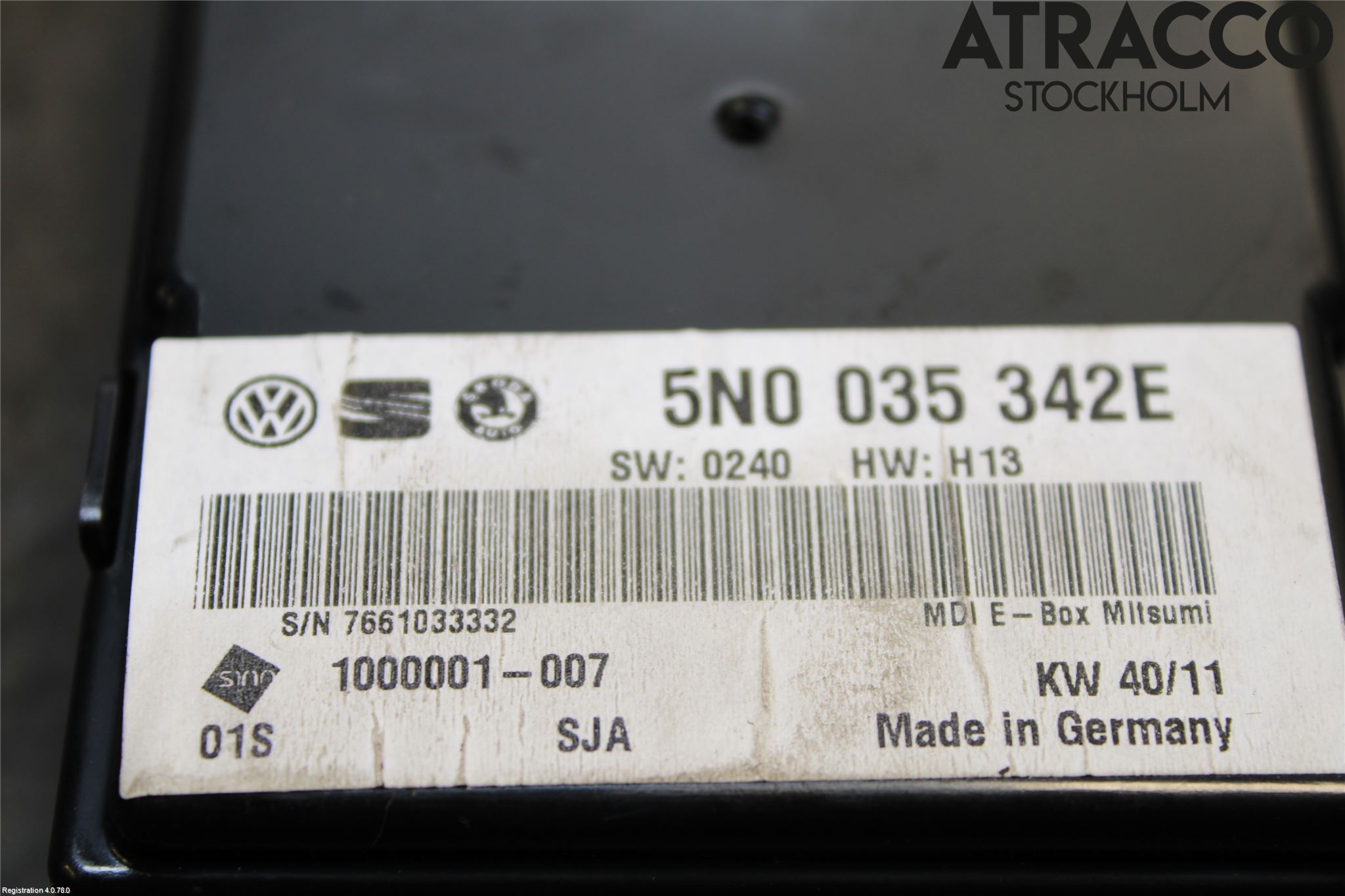 Volkswagen VW PHAETON Styreenhet Øvrig