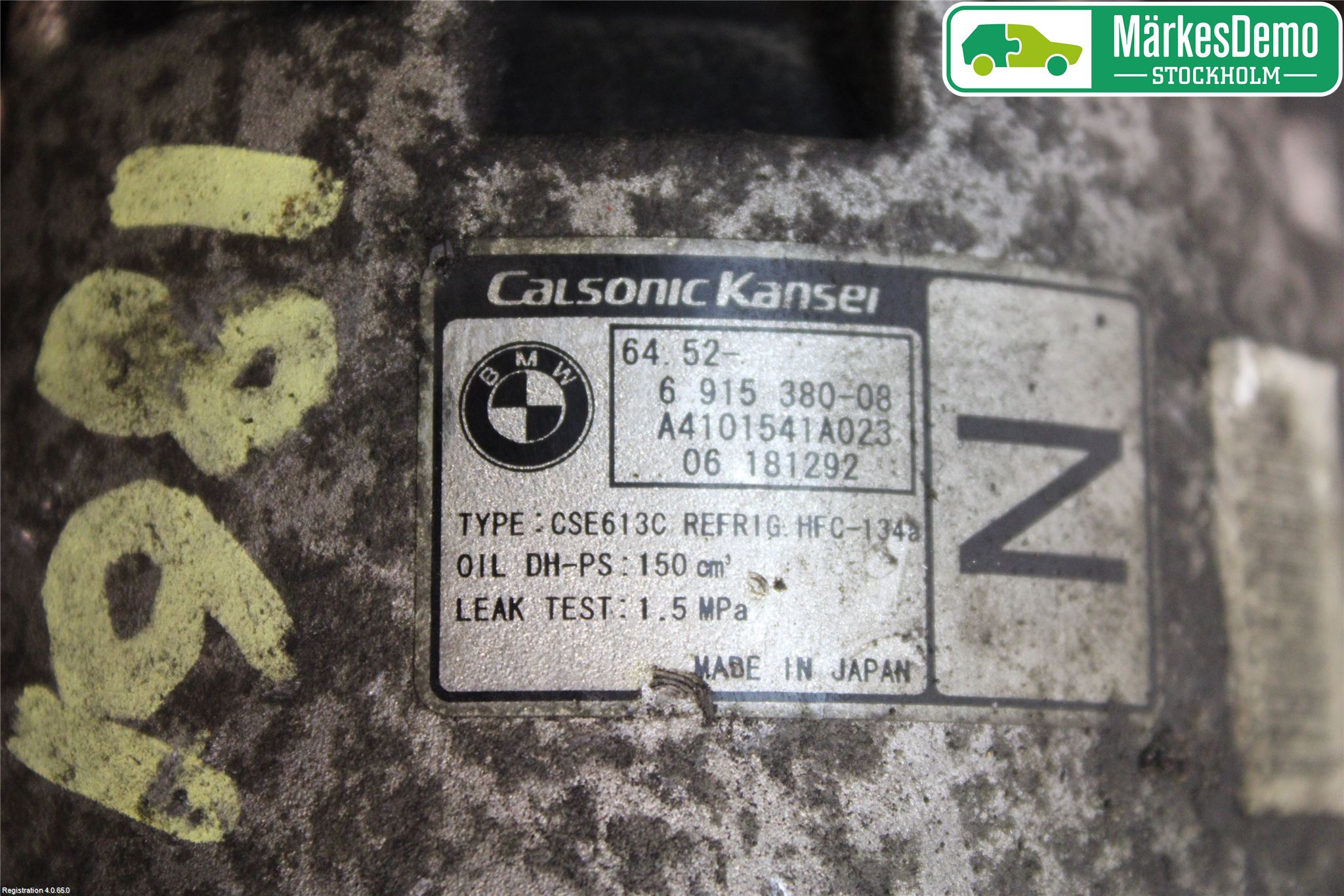 BMW 3 E90/91 SED/TOU 05-12 Varme Ac Kompressor