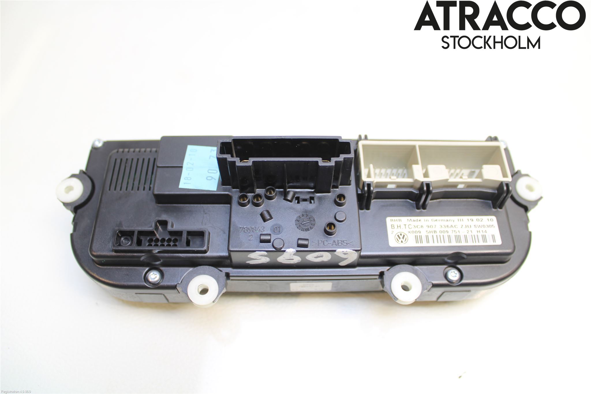 Volkswagen VW GOLF VI 09-13 Varme Ac Betjening-Display