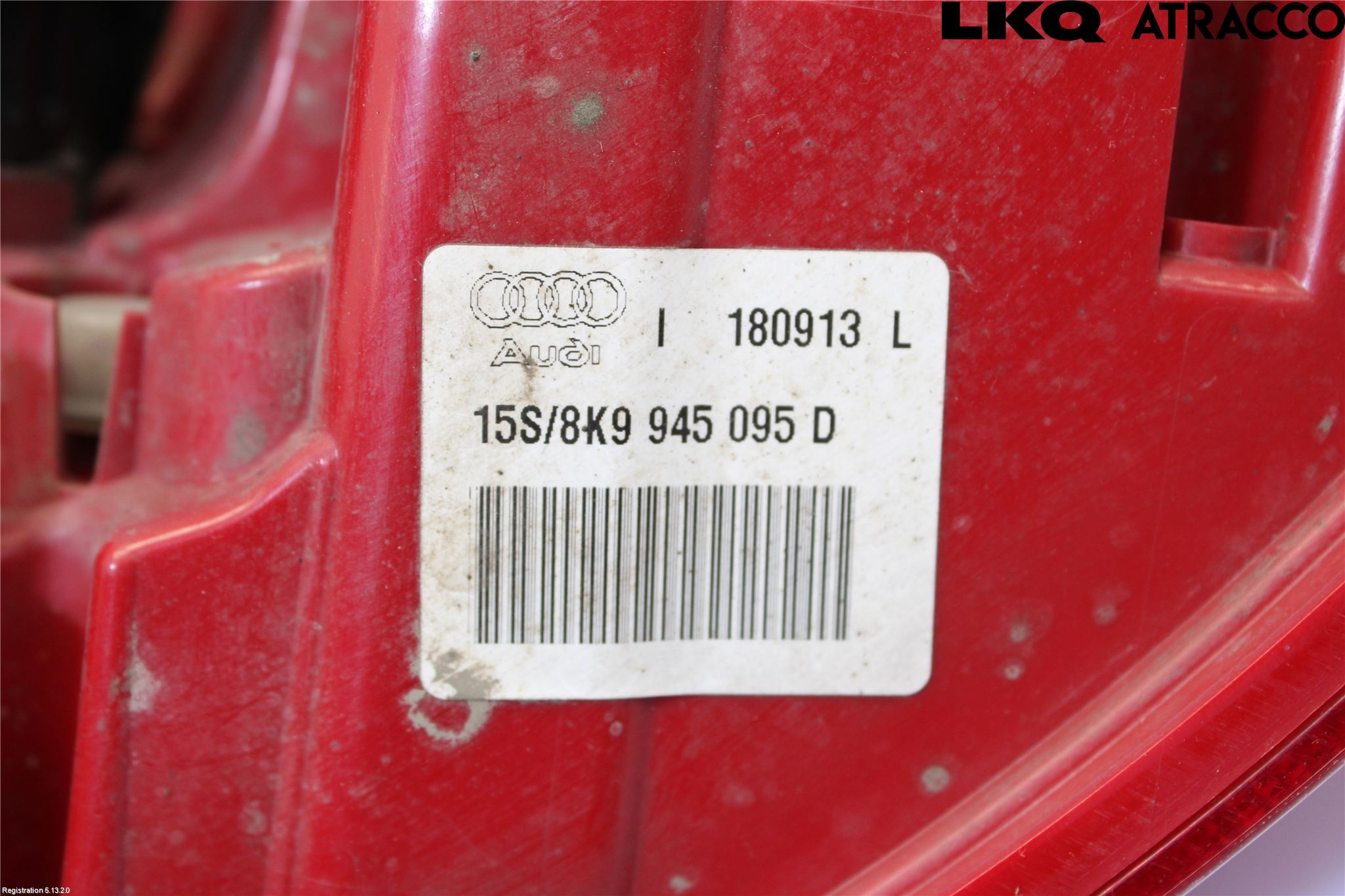 Audi A4 12-15 Baklykt Venstre
