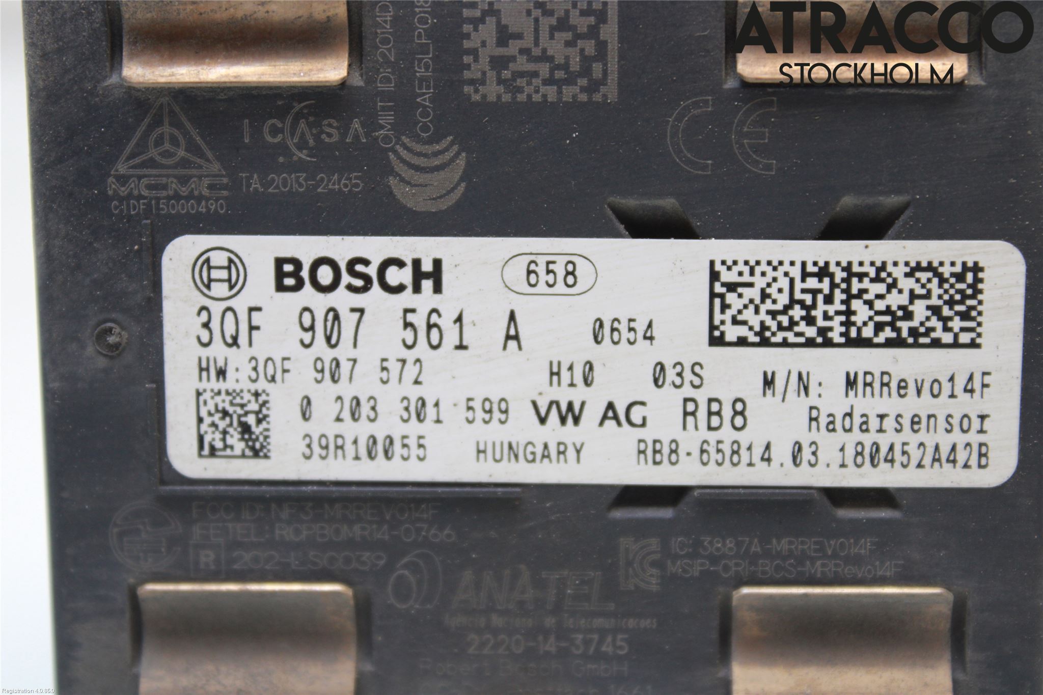 Skoda OCTAVIA (5E) 13-20 Sensor Fartsbegrensning