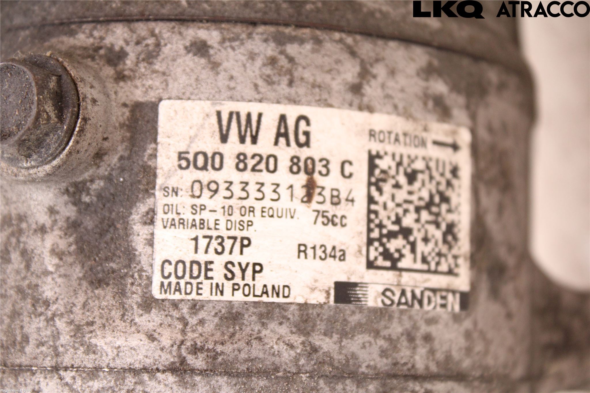 Skoda RAPID Varme Ac Kompressor