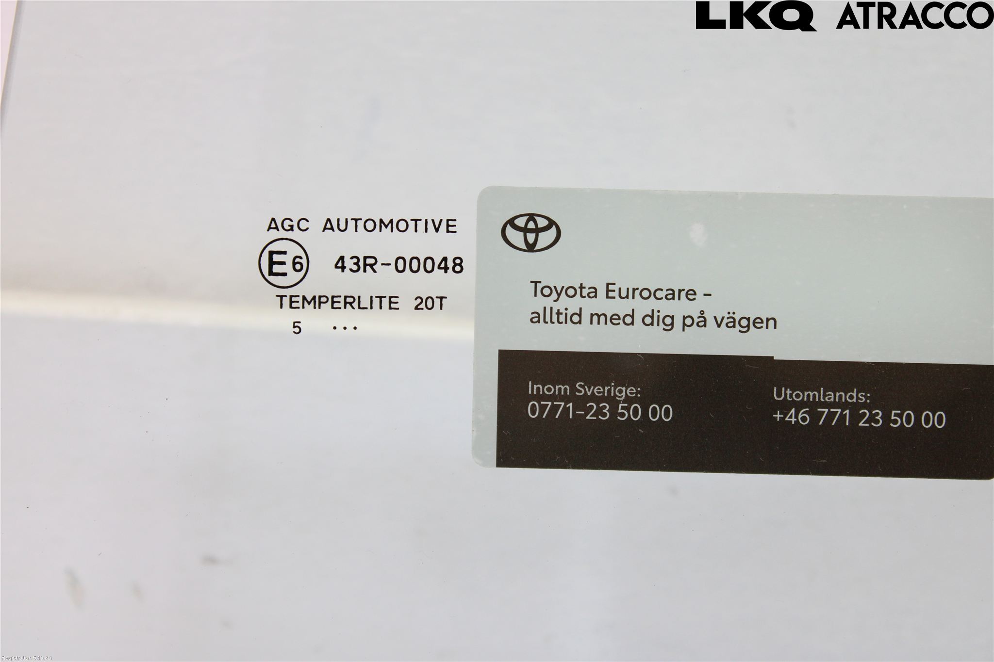 Toyota YARIS XP21 20- Dørrute Bak Venstre 4Dørs