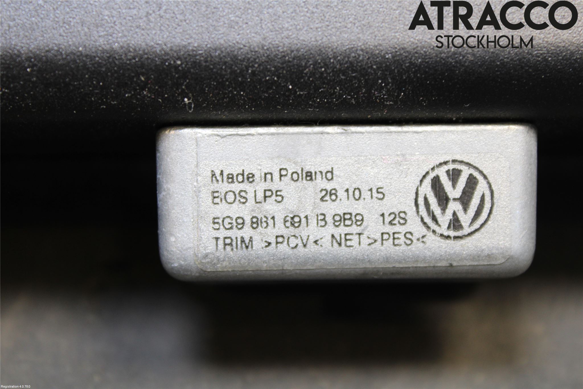 Volkswagen VW GOLF / E-GOLF VII 13-20 Innr Lastenett