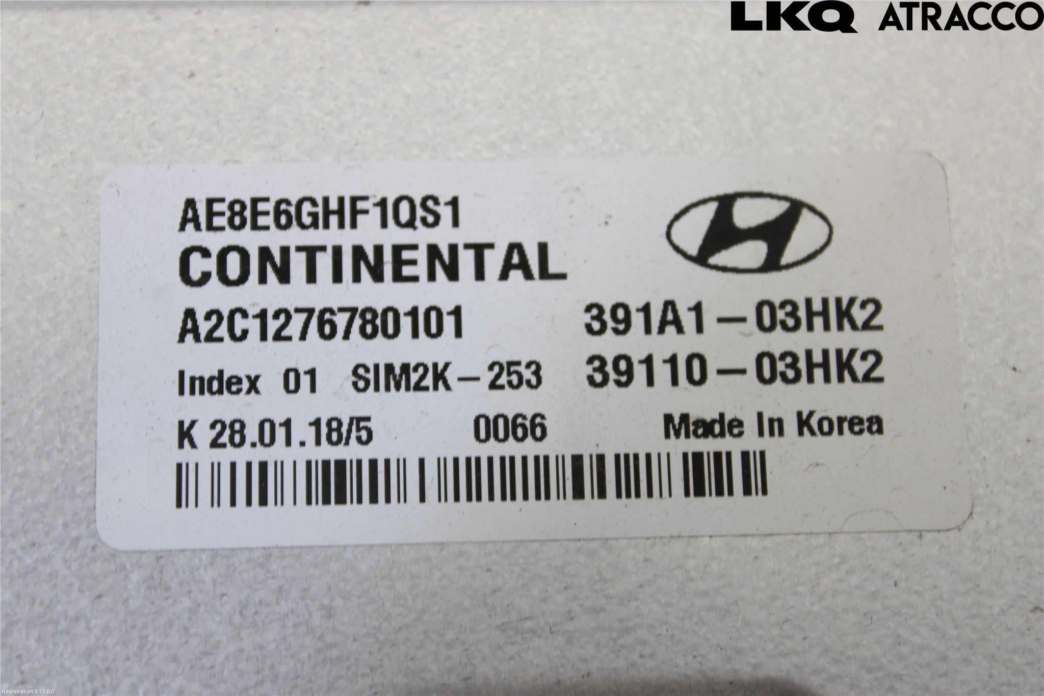 Hyundai IONIQ AE 17-22 Styreenhet Innsprøytning