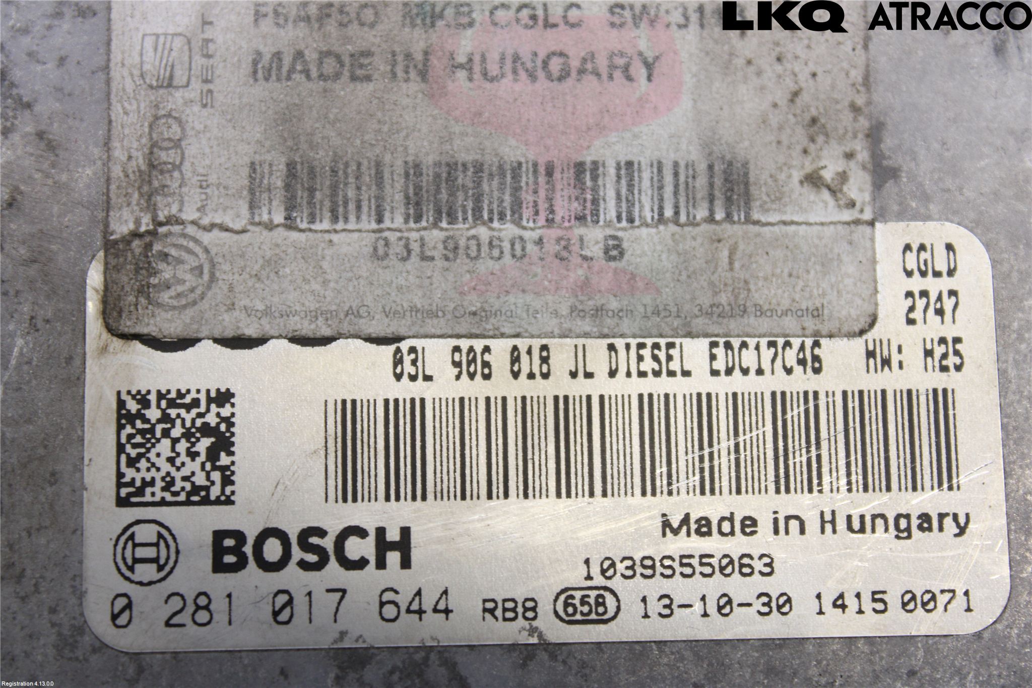 Audi A6/S6 4G 11-18 Styreenhet Dieselpumpe