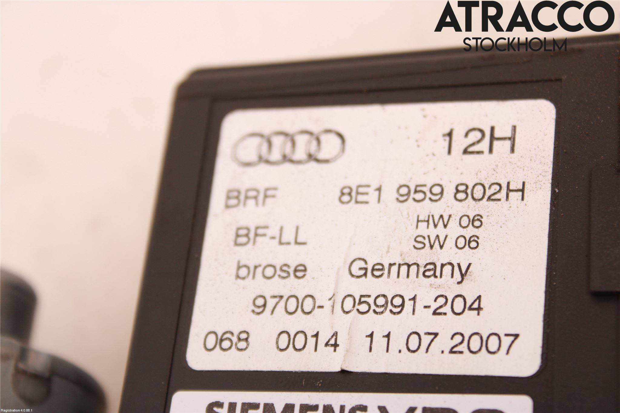 Audi A4/S4 05-07 Vindusheismotor