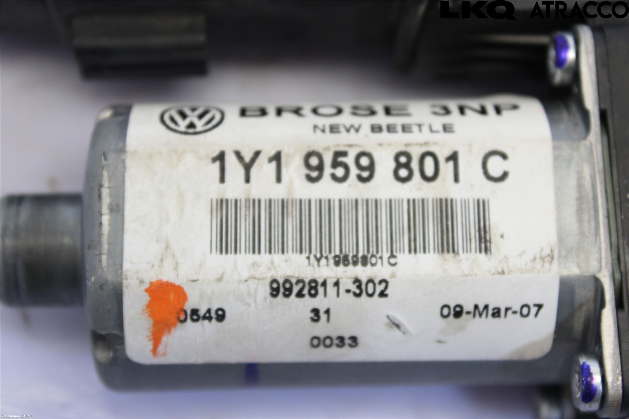 Volkswagen VW BEETLE 98-10 Vindusheismotor