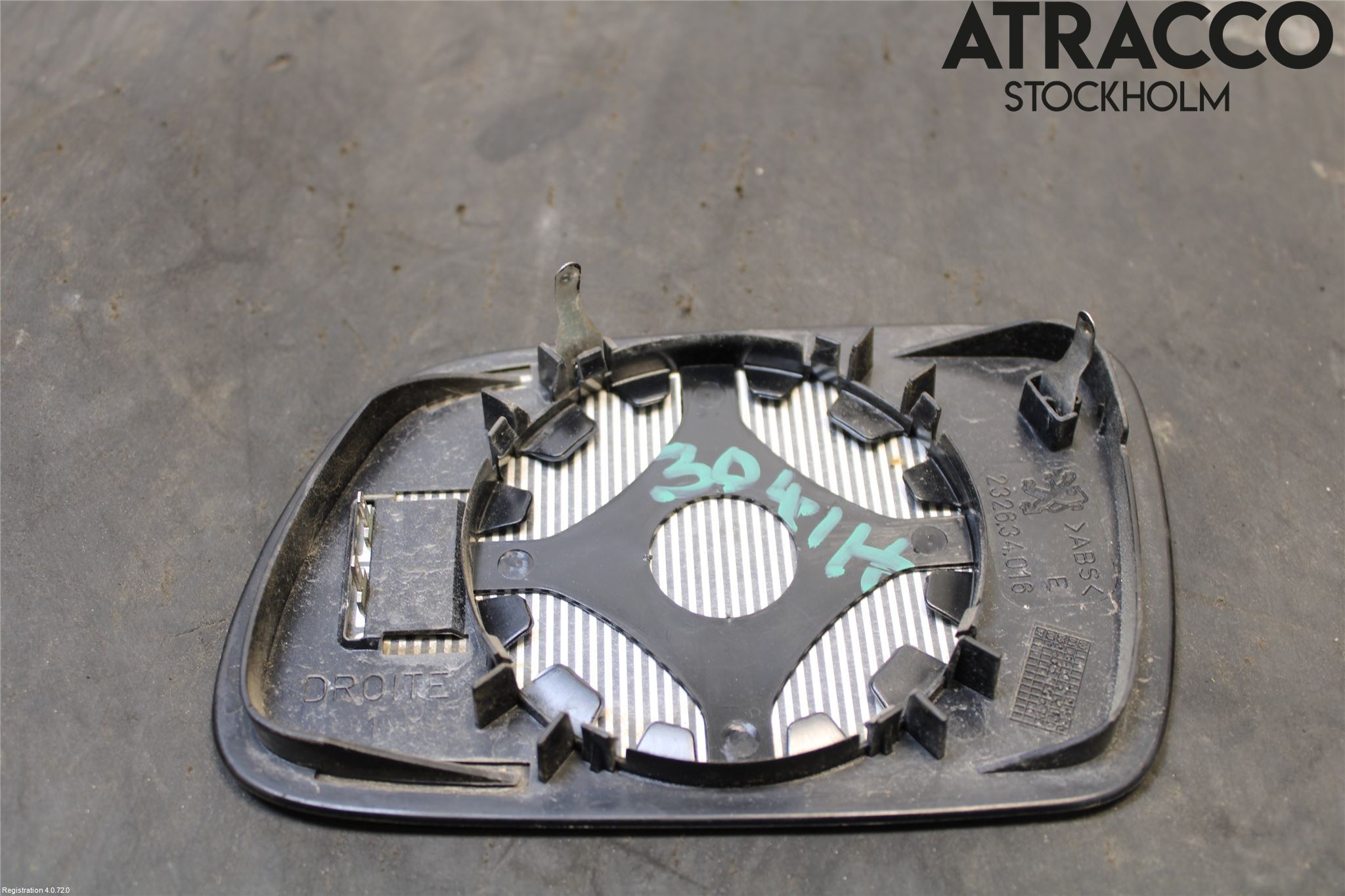 Peugeot 407 Speil Glass H