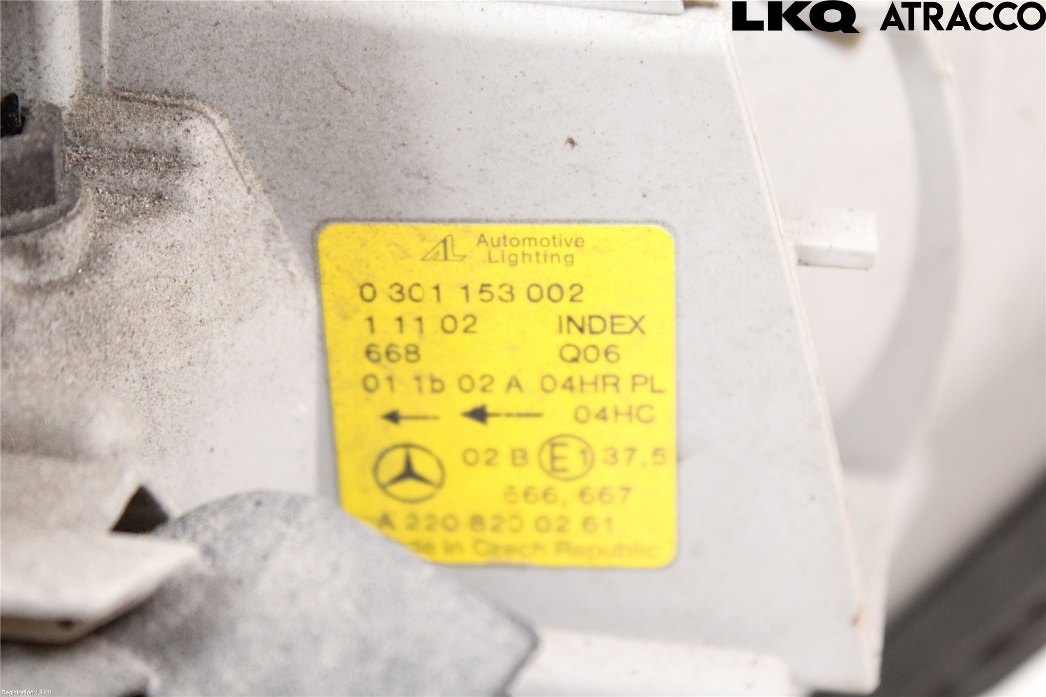 Mercedes-Benz MB S-KLASS (W220)  99-05 Frontlykt Høyre