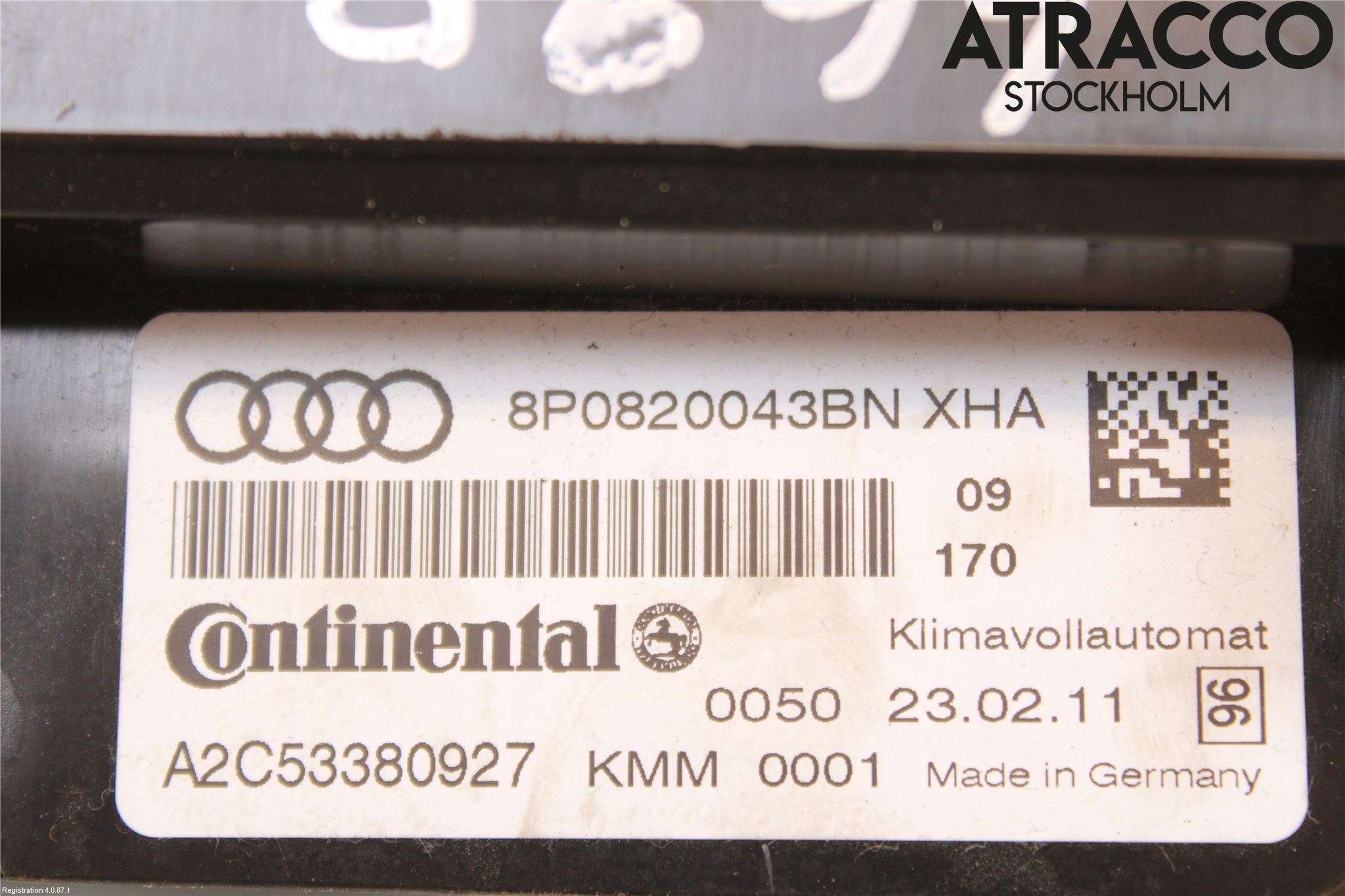 Audi A3/S3 05-13 Varme Ac Betjening-Display