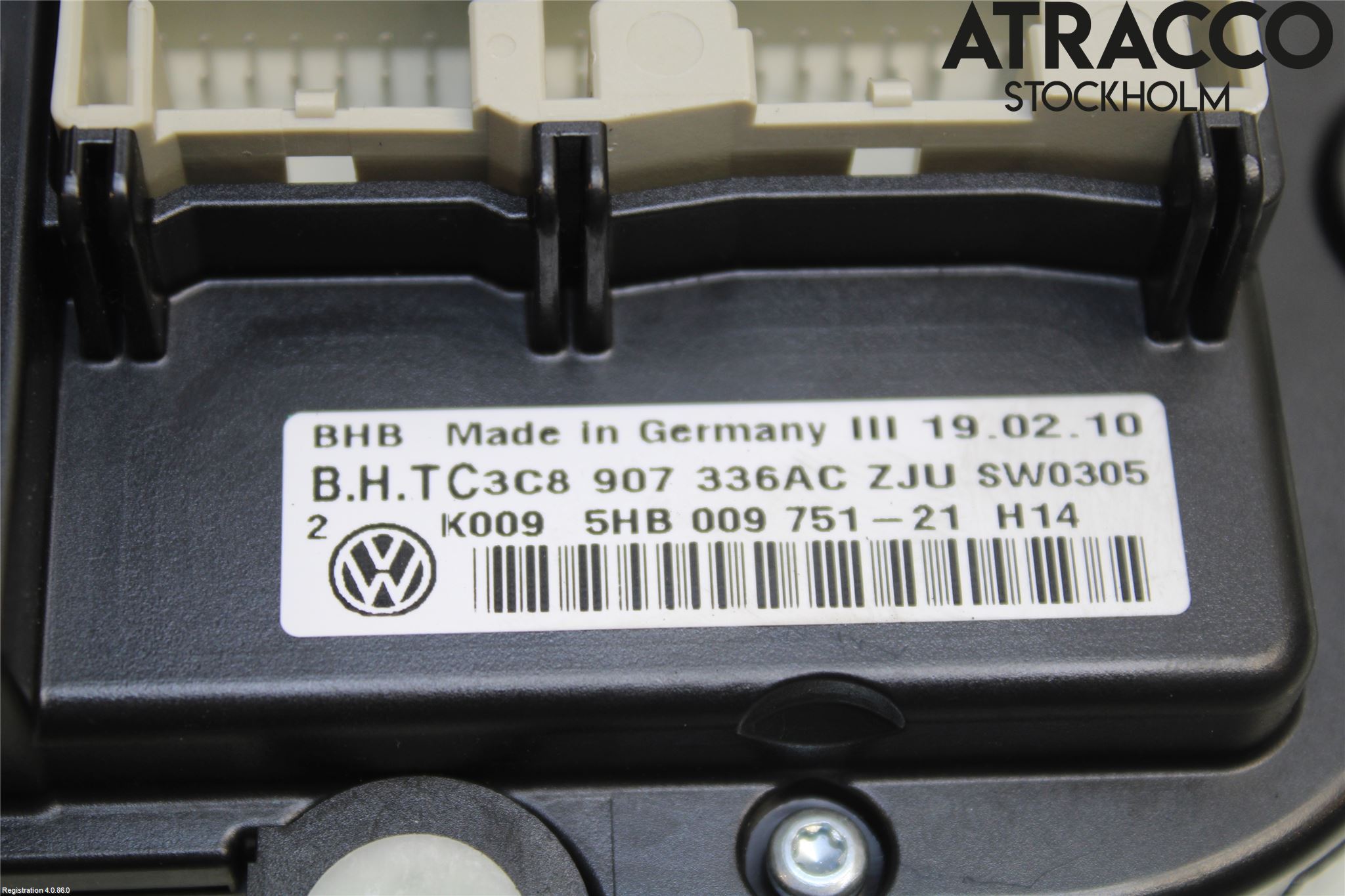 Volkswagen VW GOLF VI 09-13 Varme Ac Betjening-Display