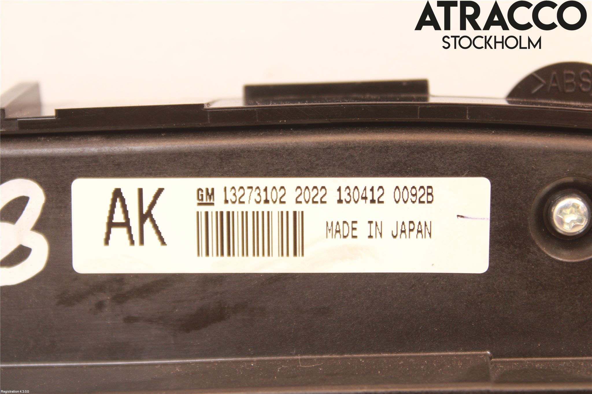 Opel INSIGNIA 09-16 Varme Ac Betjening-Display