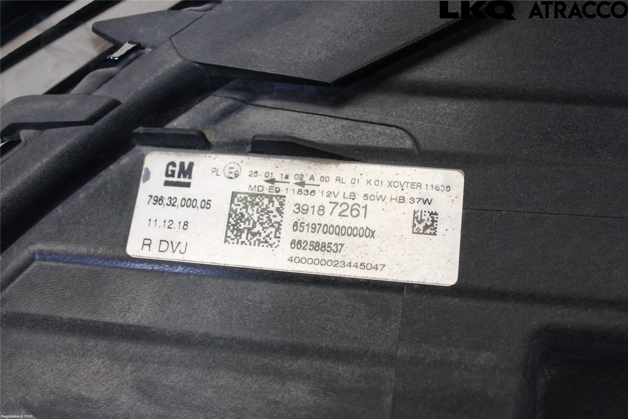 Opel ASTRA K 16-22 Frontlykt Høyre