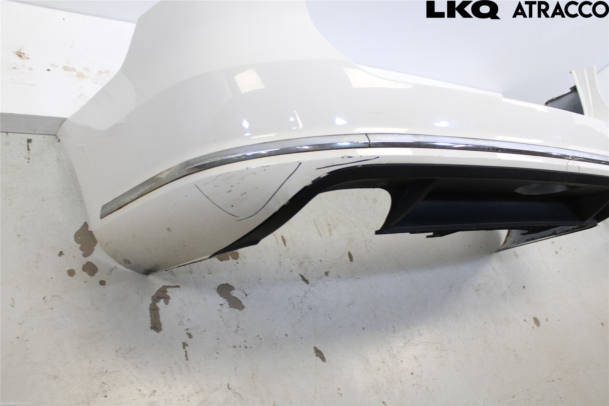 Volkswagen VW PASSAT 05-11 Støtfanger Bak Overtrekk