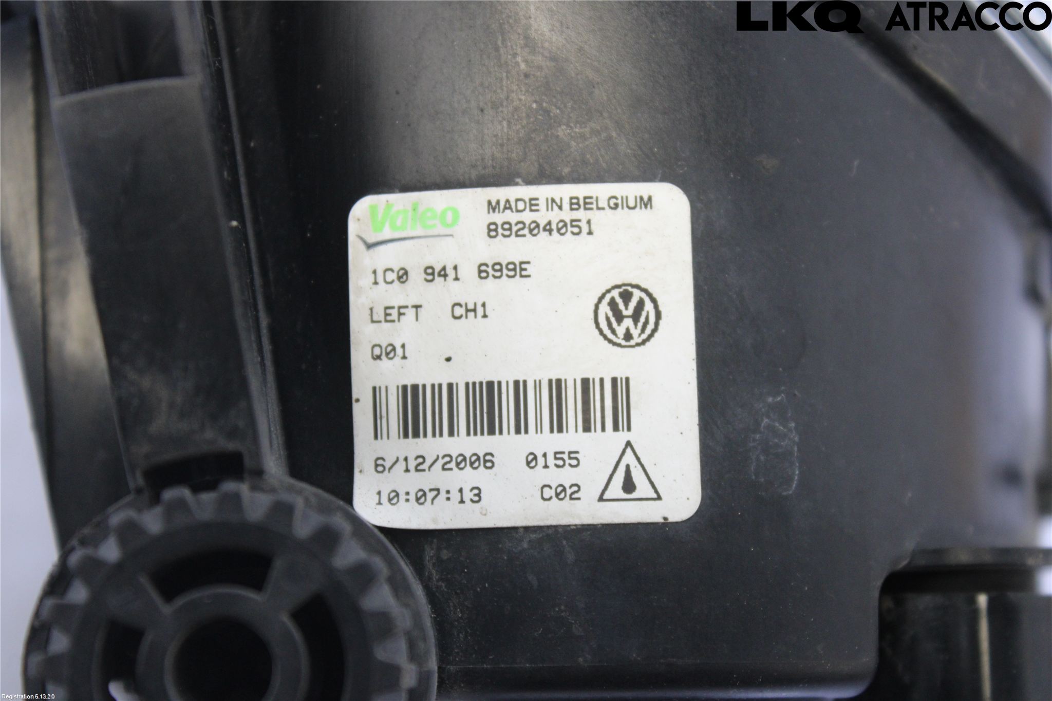 Volkswagen VW BEETLE 98-10 Frontlykt-Kurve-Tåkelys