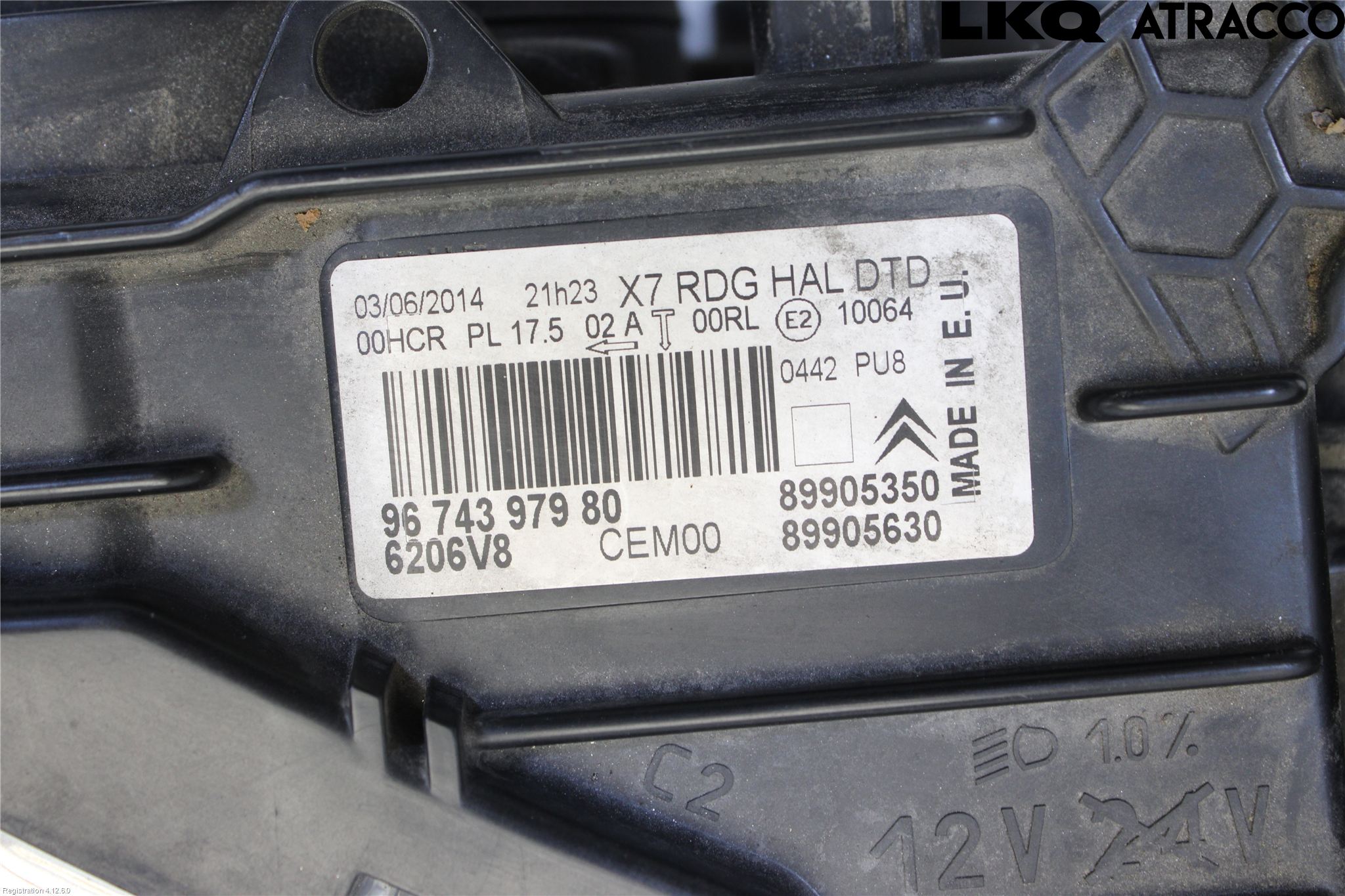 Citroen C5 08-17 Frontlykt Høyre