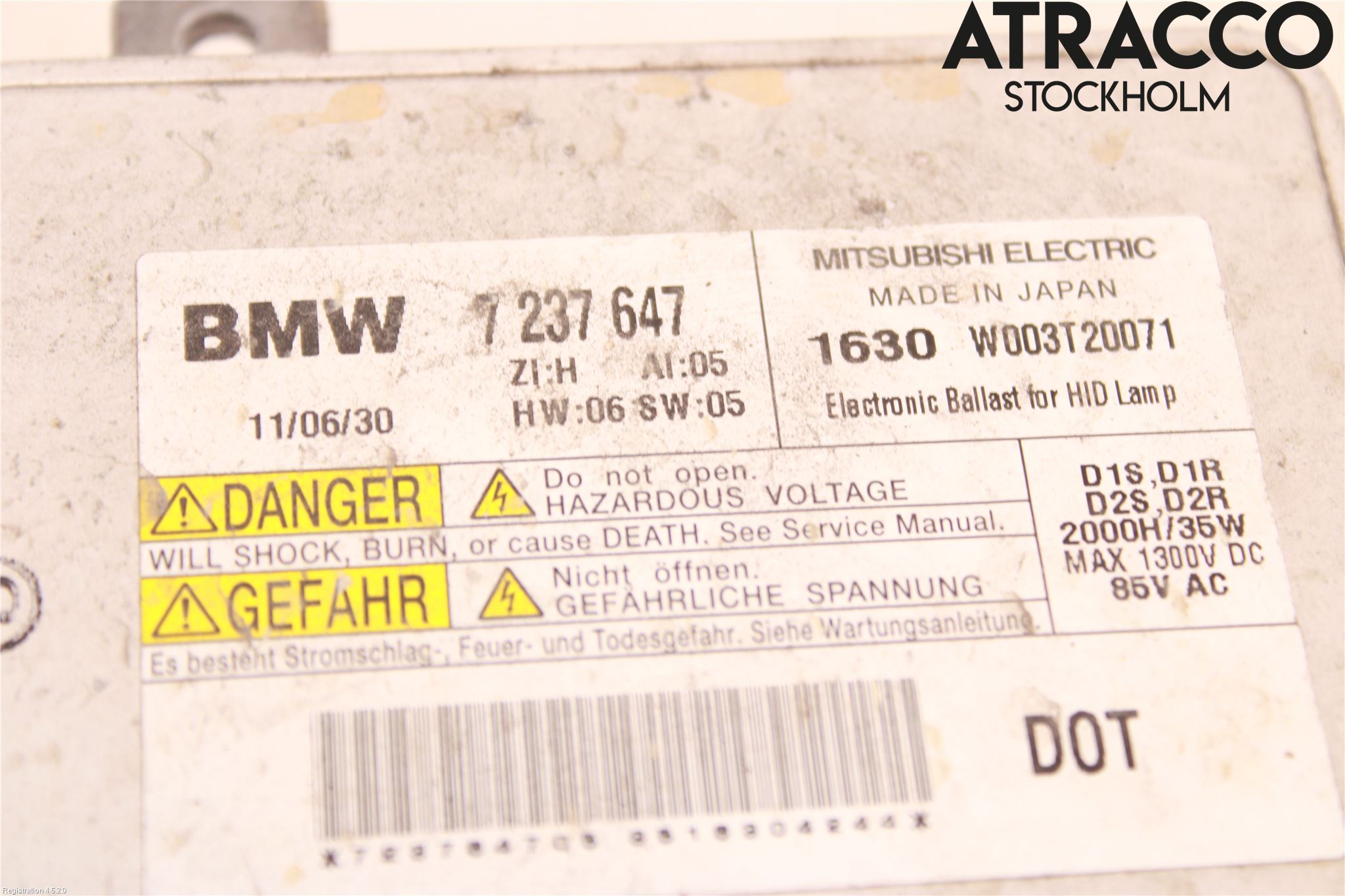 BMW 3 E90/91 SED/TOU 05-12 Styreenhet Xenon